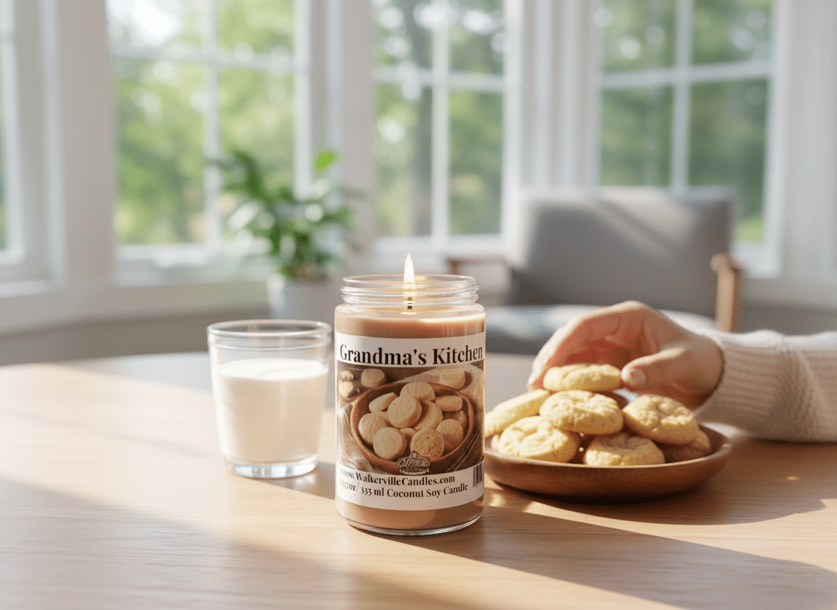 Grandma's Kitchen Coconut Soy 12.5 oz/ 375 ml Candle Wood Wick - Walkerville Candles