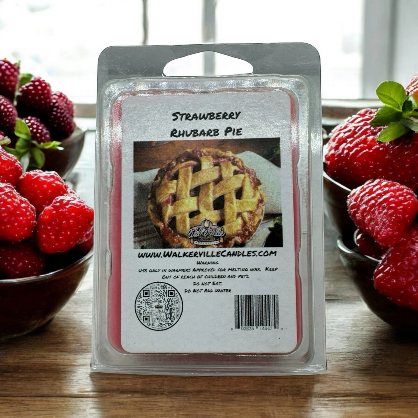Strawberry Rhubarb Pie Scented Handmade, Eco-friendly Wax Melt