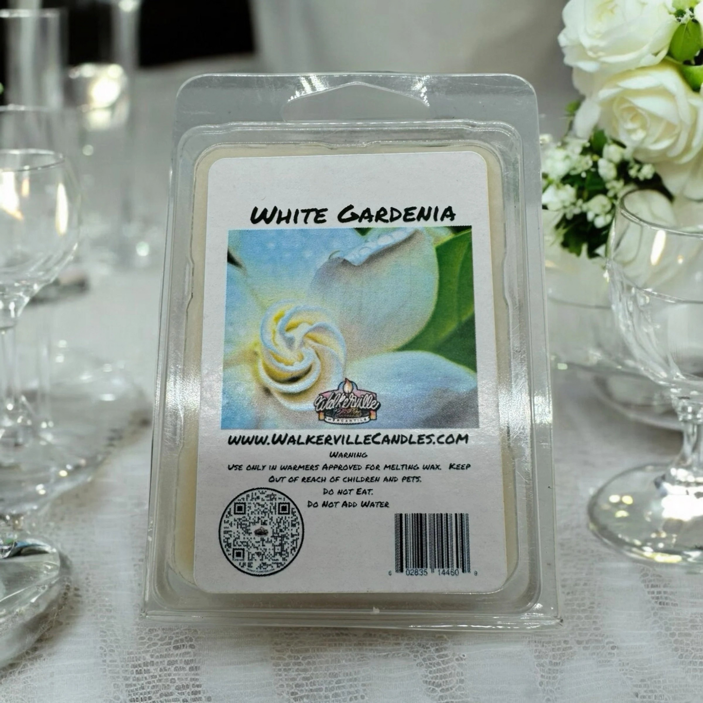 White Gardenia Scented Handmade, Eco-friendly Wax Melt