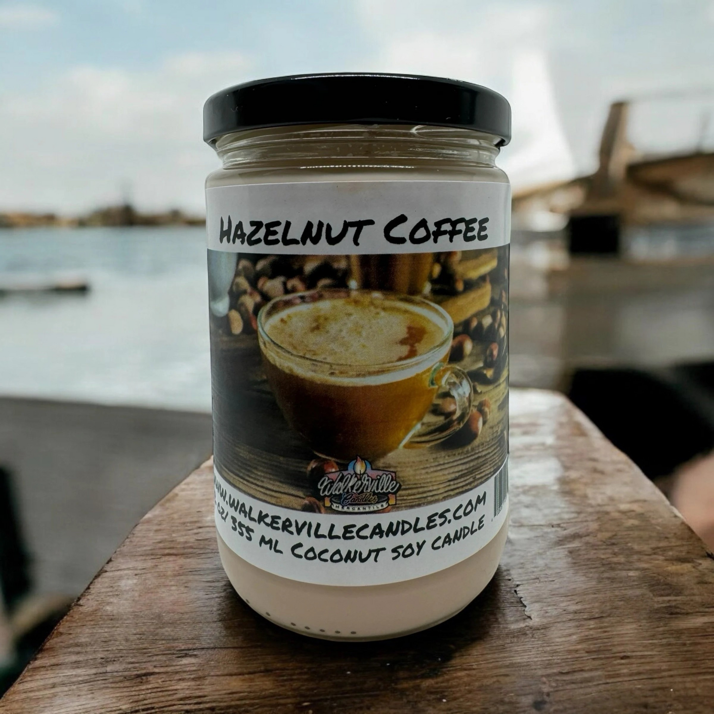 Hazelnut Coffee 100% Coconut Soy Eco-friendly 12 oz Candle