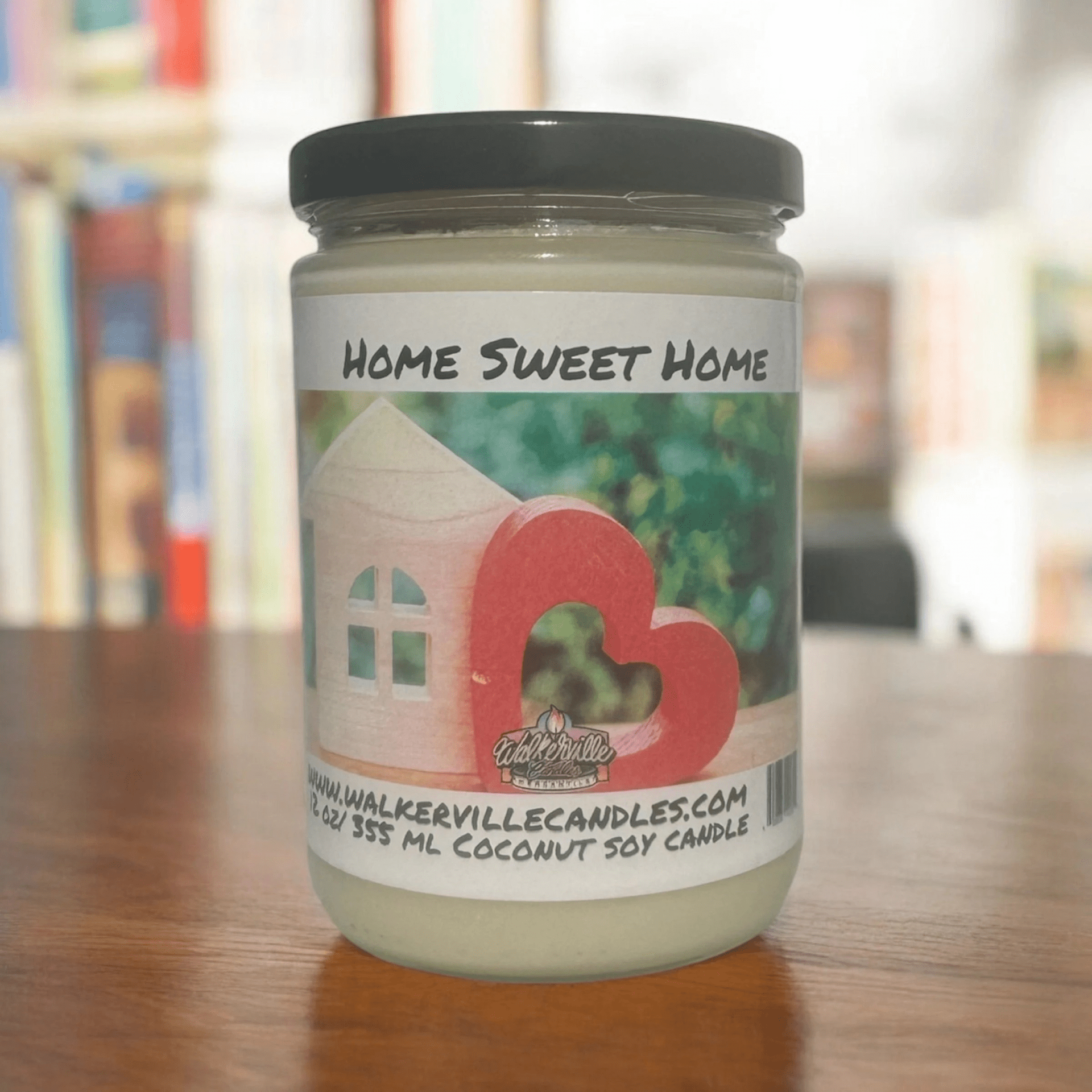 Home Sweet Home Coconut Soy 12.5 oz/ 375 ml Candle Wood Wick - Walkerville Candles