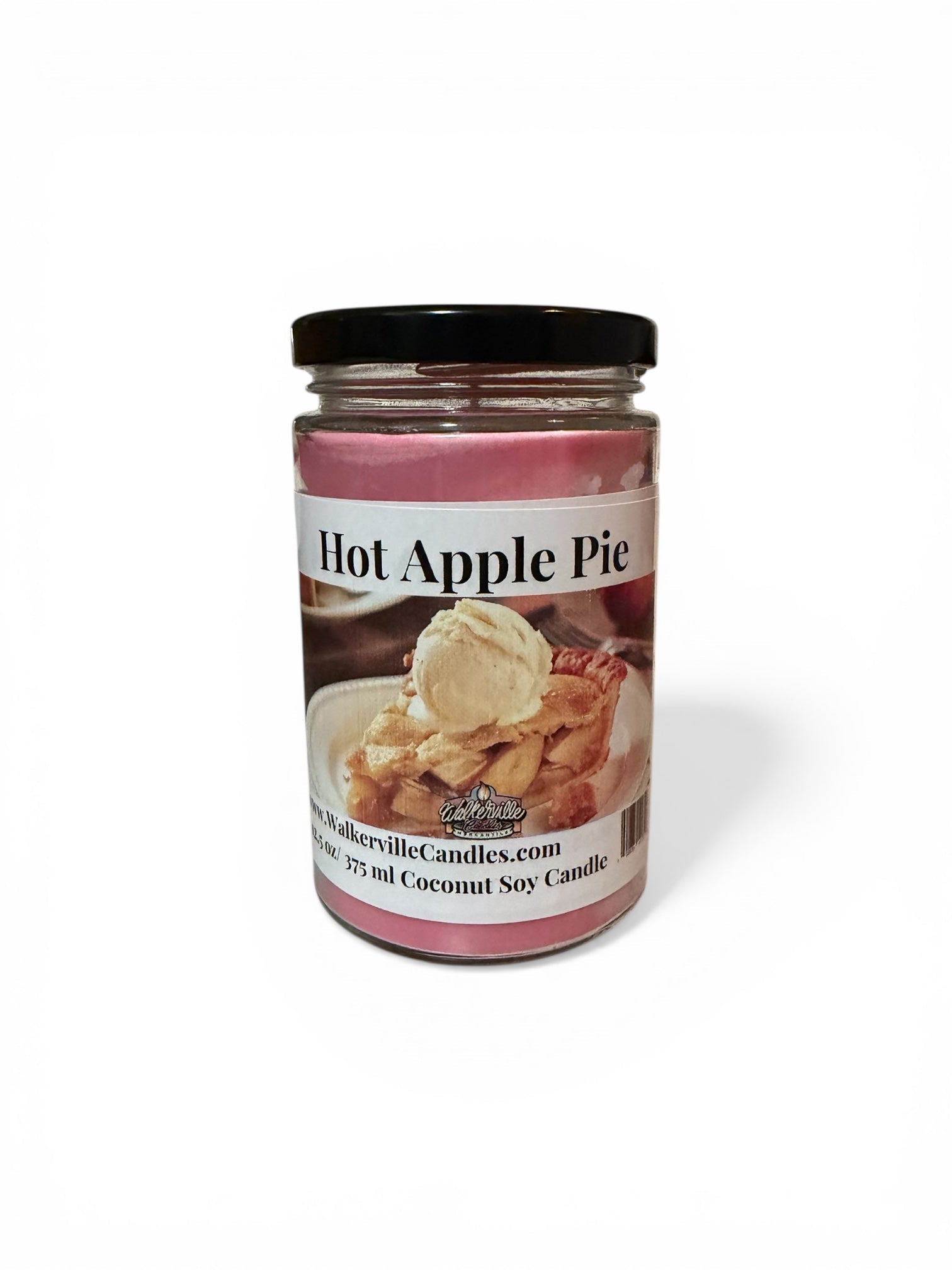 Hot Apple Pie Coconut Soy 12.5 oz/ 375 ml Candle Wood Wick - Walkerville Candles
