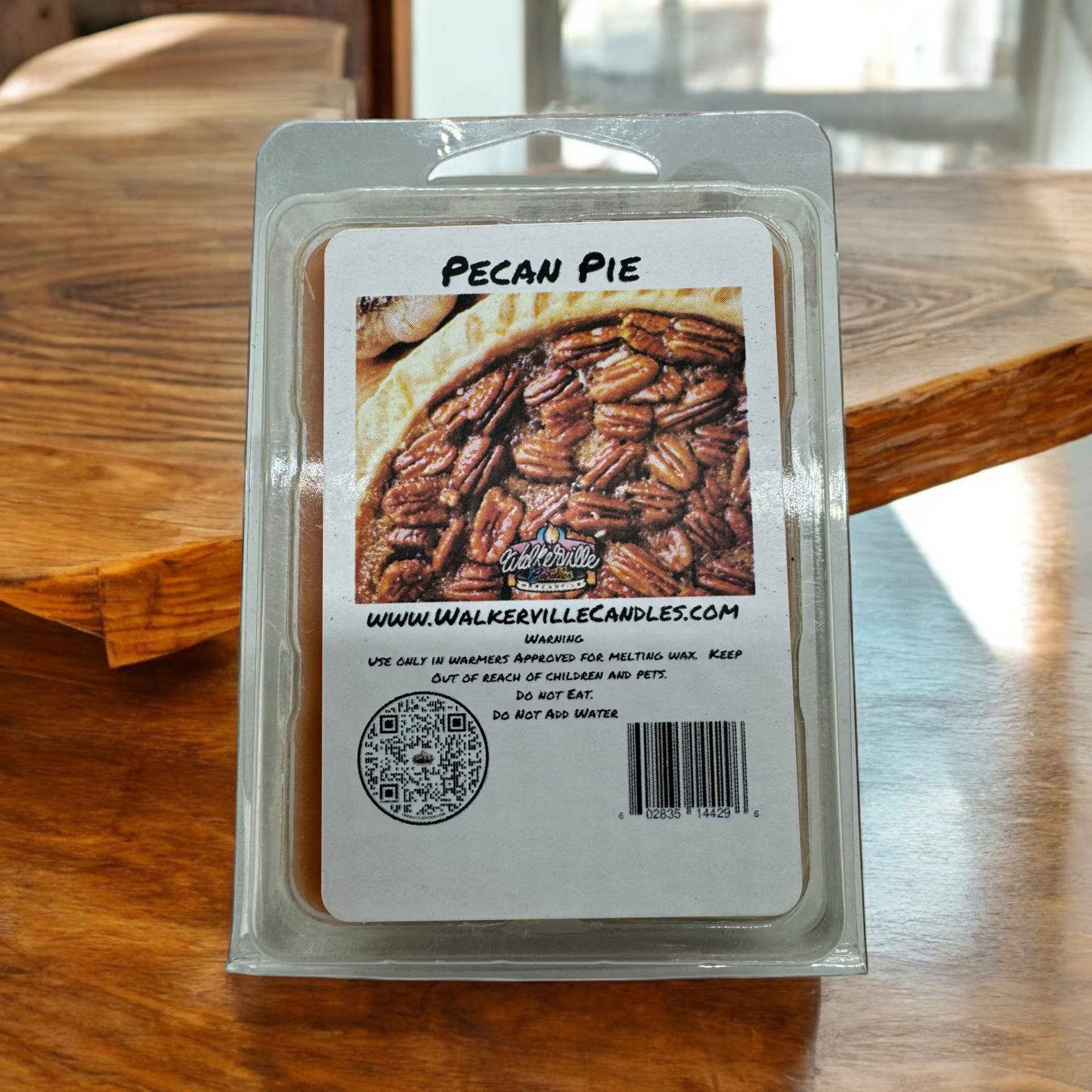 Pecan Pie Vegan Soy wax, Hand-poured, Eco-friendly Bakery Food Drink Wax Melt