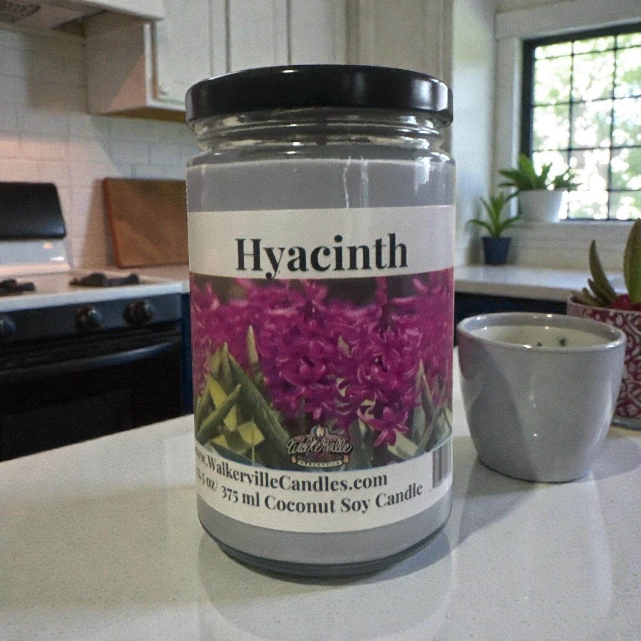 Hyacinth Coconut Soy 12.5 oz/ 375 ml Candle Wood Wick - Walkerville Candles