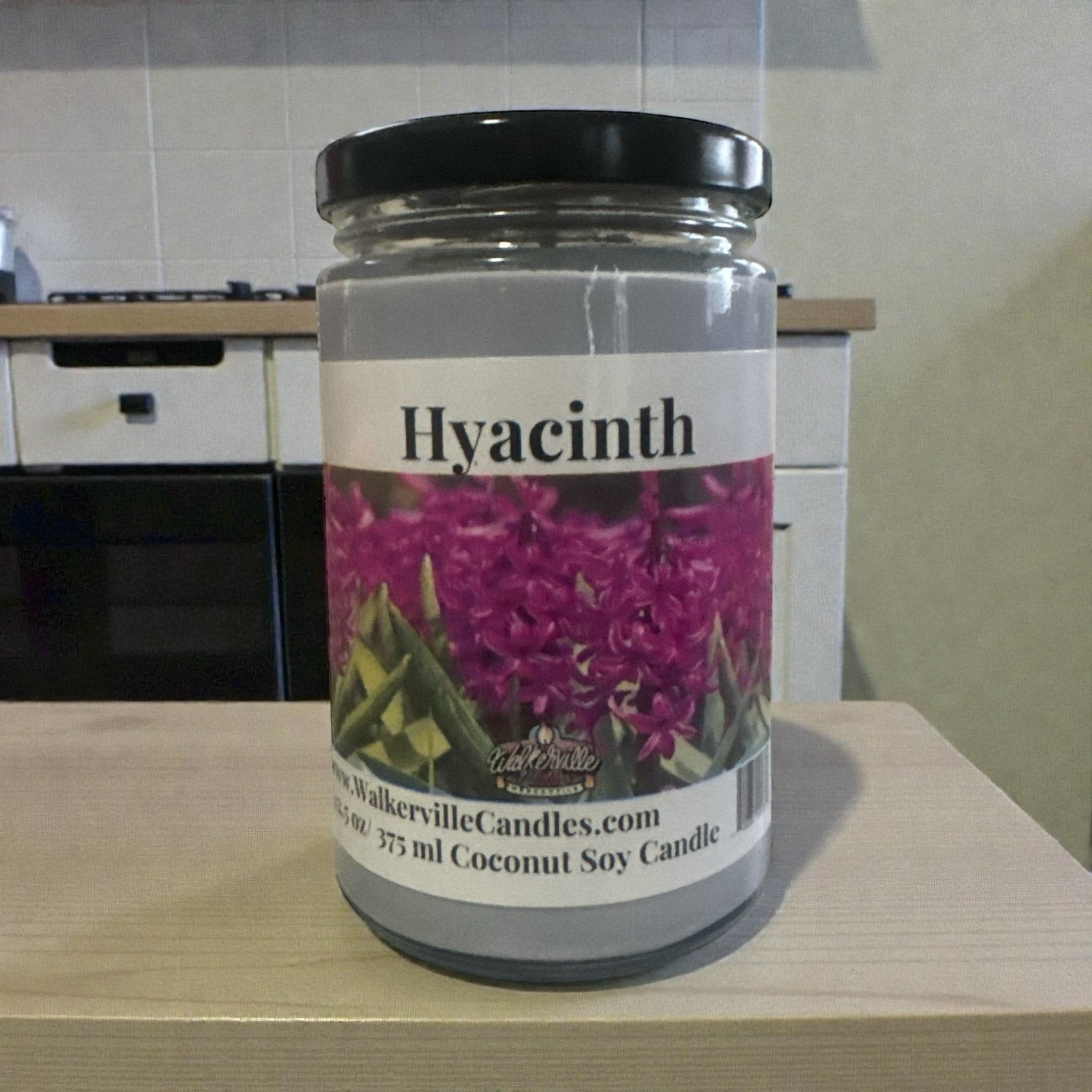 Hyacinth Coconut Soy 12.5 oz/ 375 ml Candle Wood Wick - Walkerville Candles