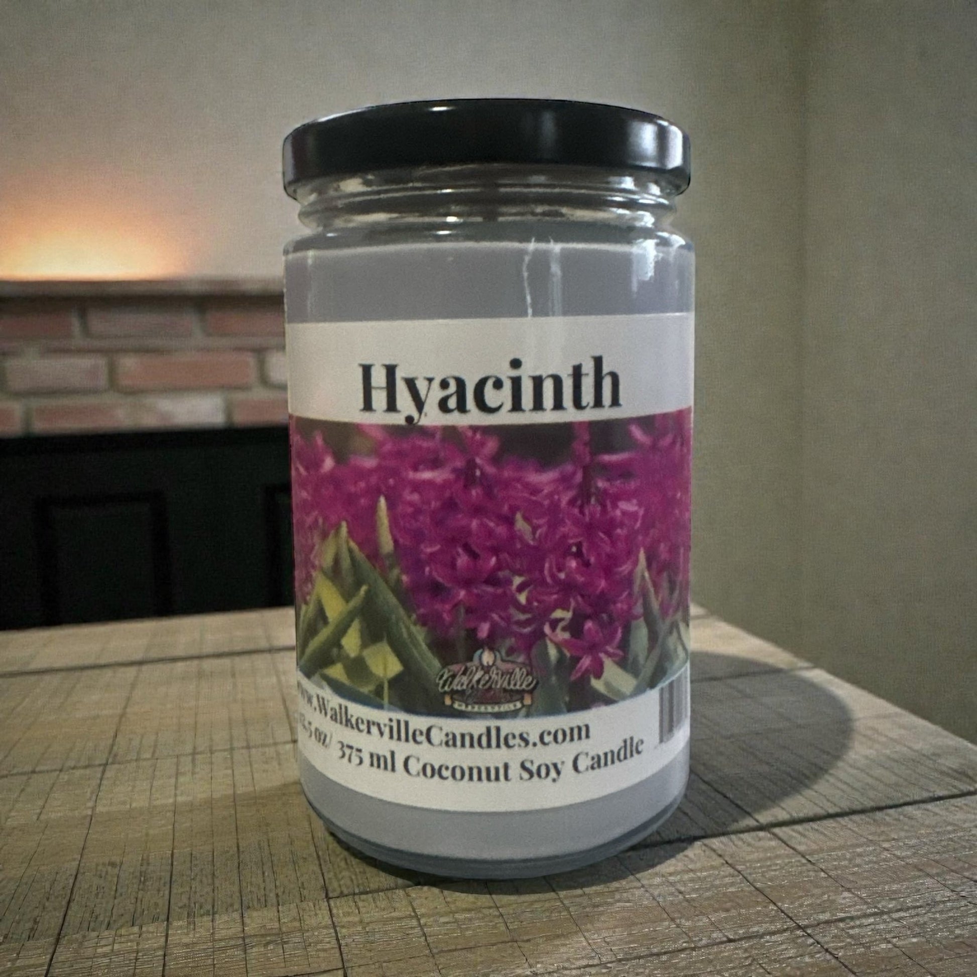 Hyacinth Coconut Soy 12.5 oz/ 375 ml Candle Wood Wick - Walkerville Candles