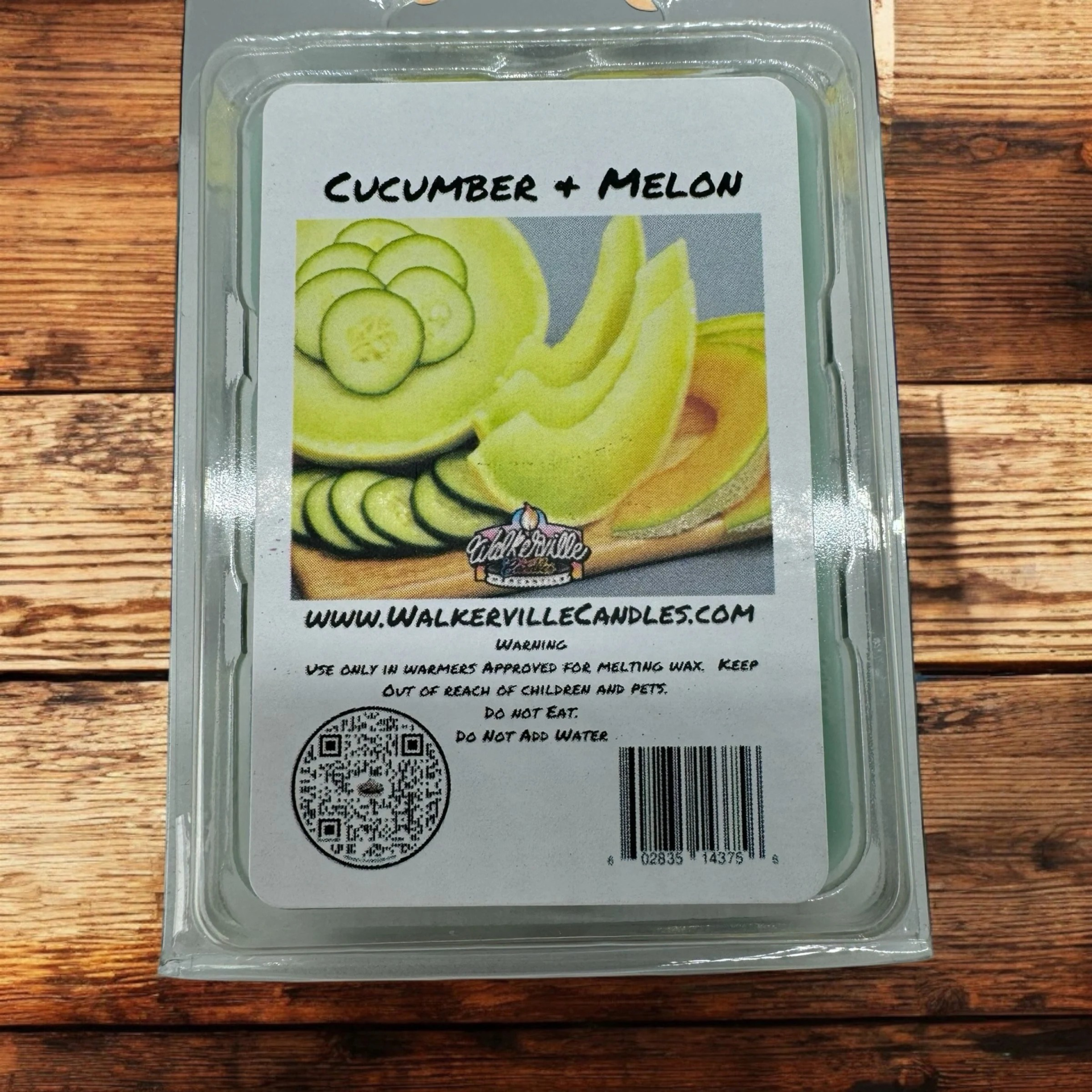 Cucumber & Melon Vegan Soy wax, Hand-poured, Eco-friendly Fruity Wax Melt