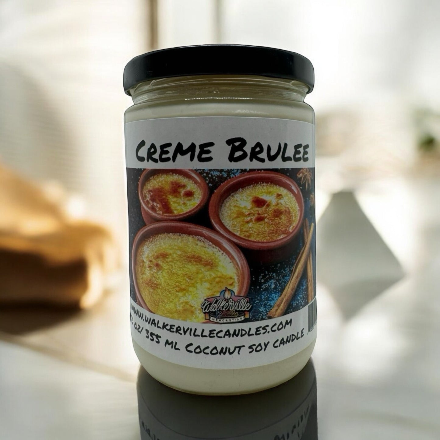 Crème Brulée 100% Coconut Soy Eco-friendly 12 oz Candle