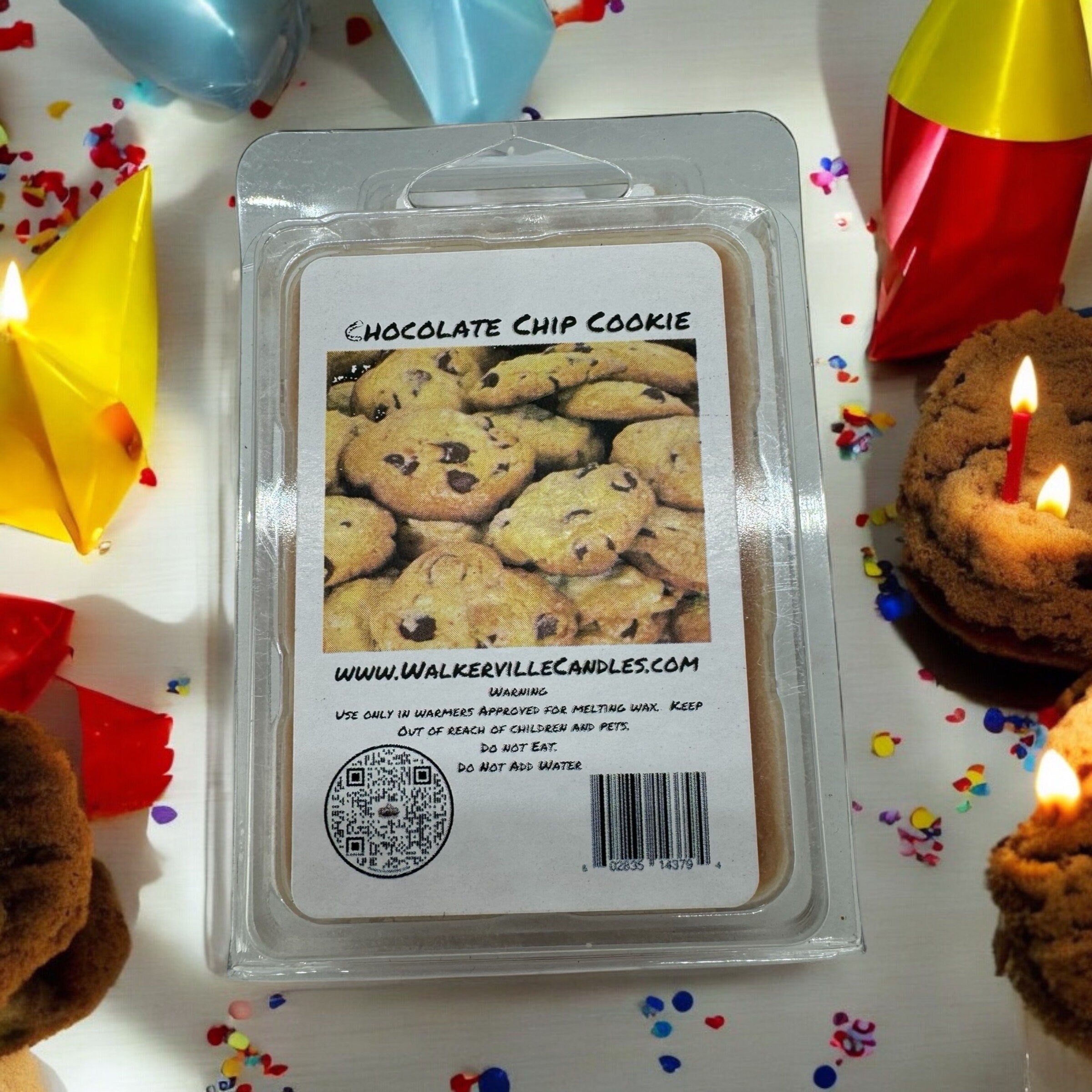 Chocolate Chip Vegan Soy wax, Hand-poured, Eco-friendly Bakery Food Drink Wax Melt