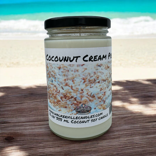 Coconut Cream Pie 100% Coconut Soy Eco-friendly 12 oz Candle