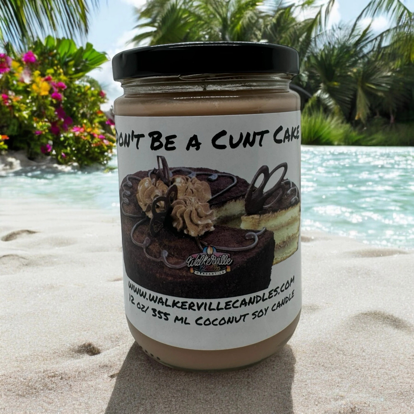 Don't Be a Cunt Cake 100% Coconut Soy Eco-friendly 12 oz Candle