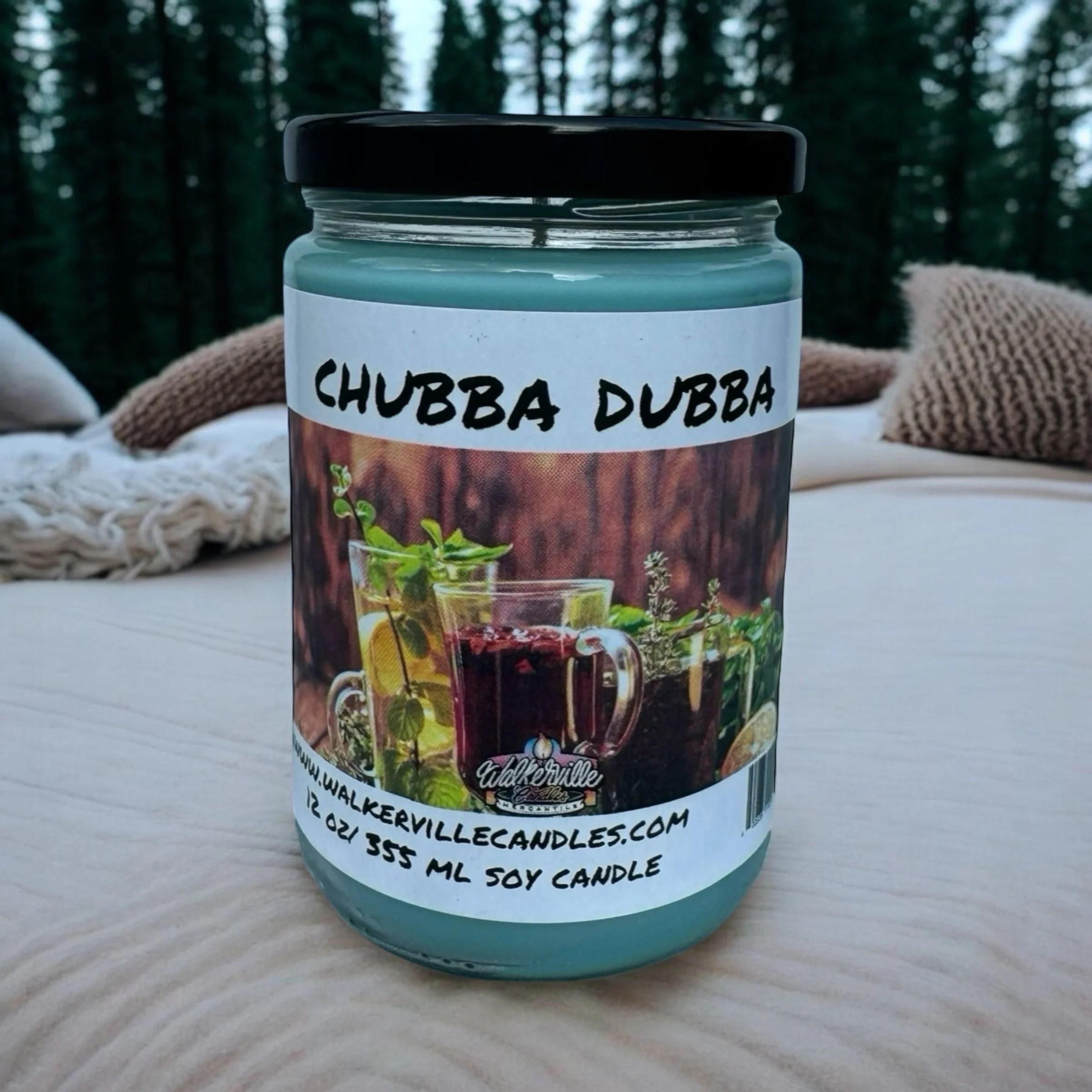 Chubba Dubba Vegan Coconut Soy 12 oz/ 355 ml Candle Hand-poured, Eco-friendly, Clean Burning, Fruity Floral