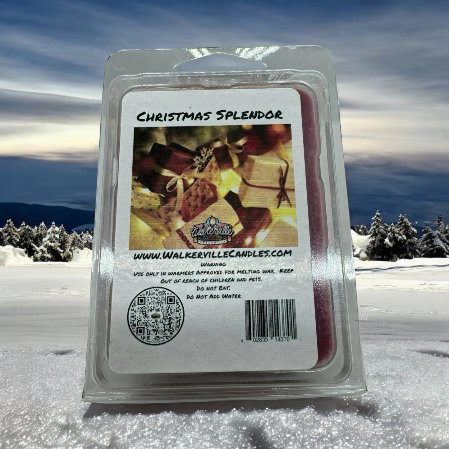 Christmas Splendor Scented Handmade, Eco-friendly Wax Melt