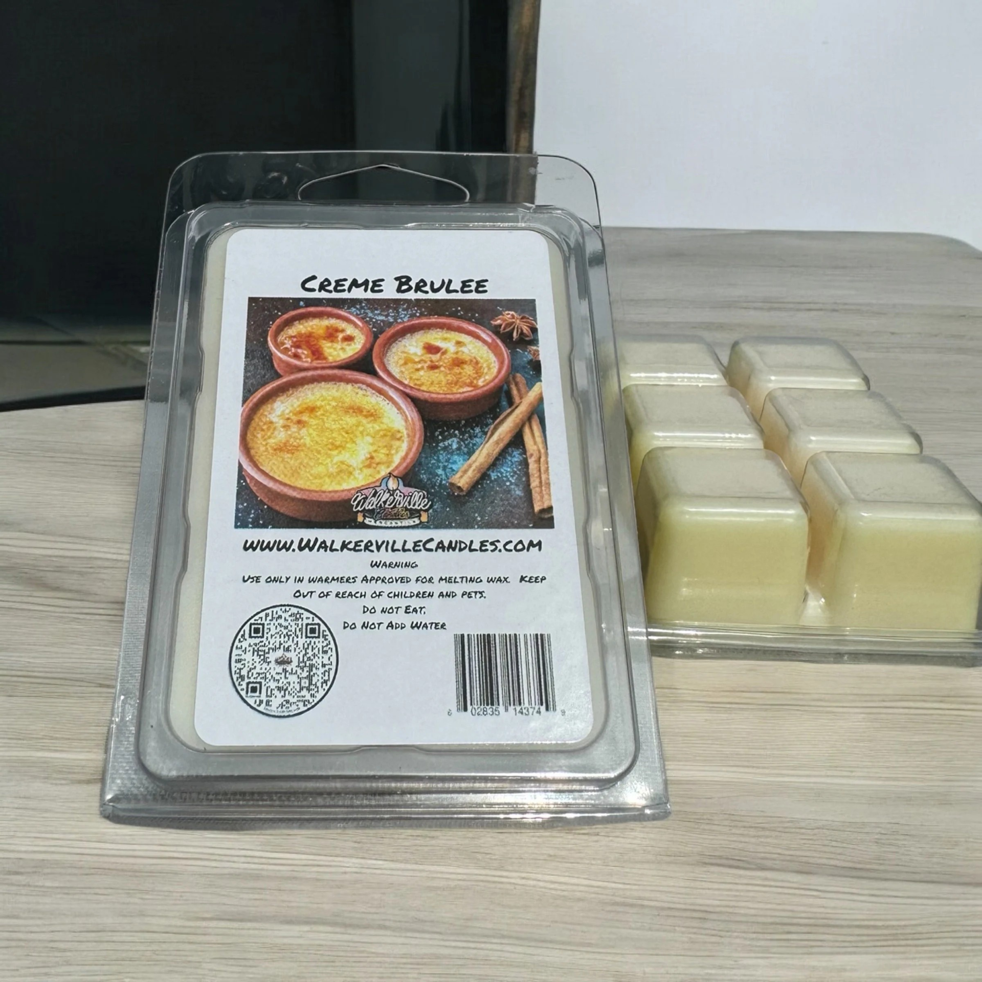 Crème Brulée Vegan Soy wax, Hand-poured, Eco-friendly Bakery Food Drink Wax Melt