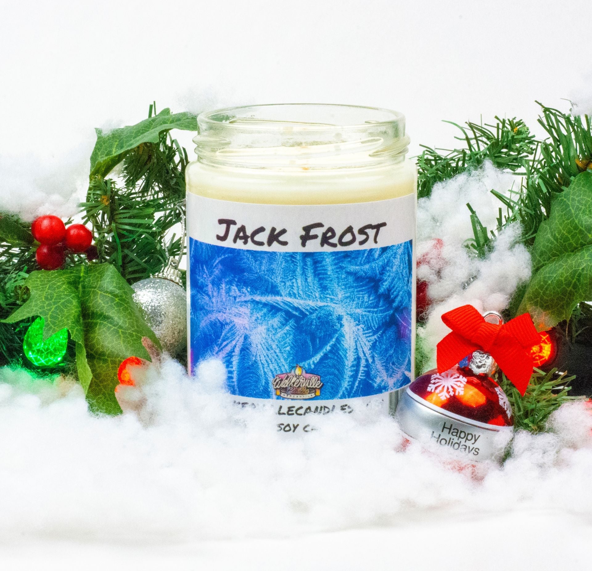 Jack Frost Coconut Soy 12.5 oz/ 375 ml Candle Wood Wick - Walkerville Candles