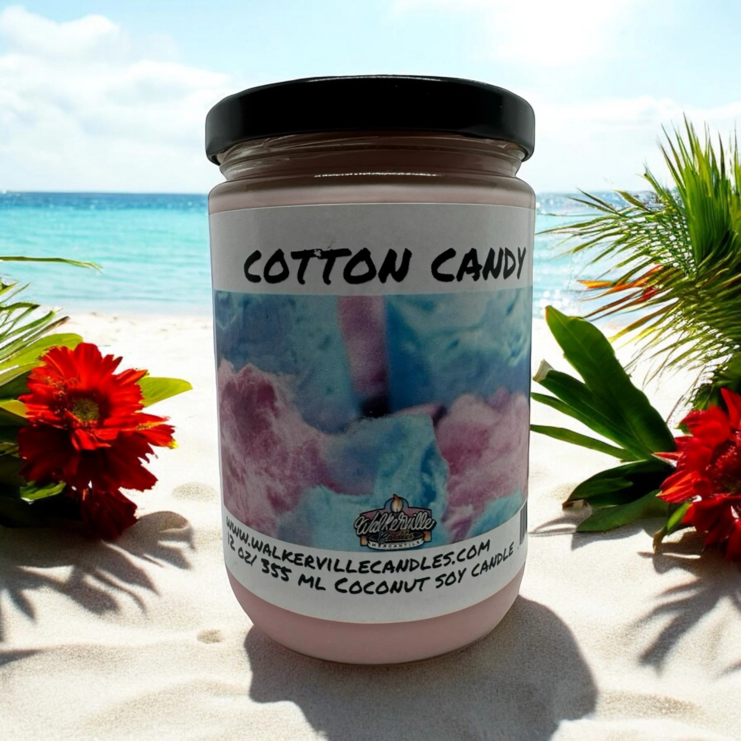 Cotton Candy 100% Coconut Soy Eco-friendly 12 oz Candle