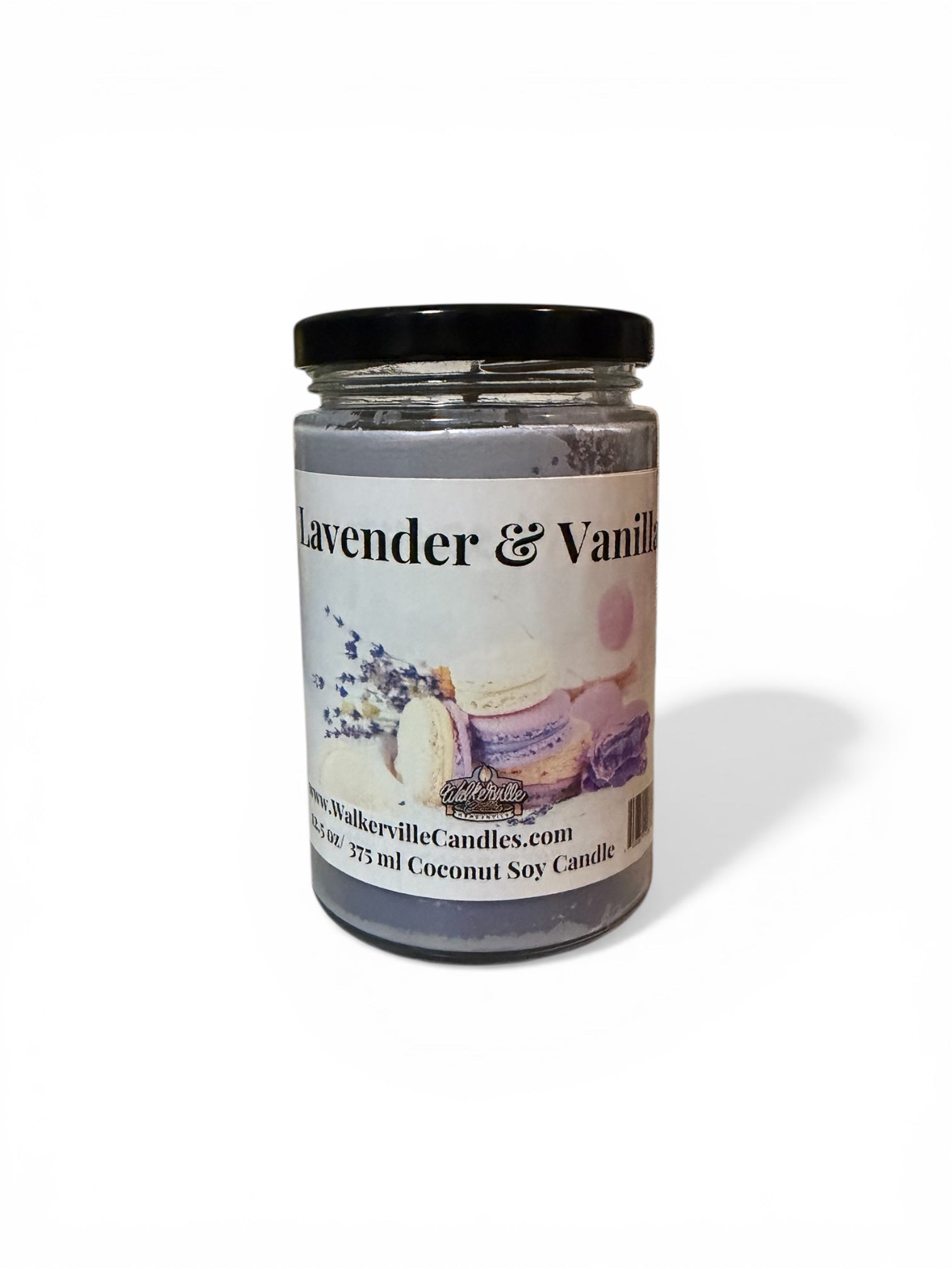 Lavender & Vanilla Coconut Soy 12.5 oz/ 375 ml Candle Wood Wick - Walkerville Candles