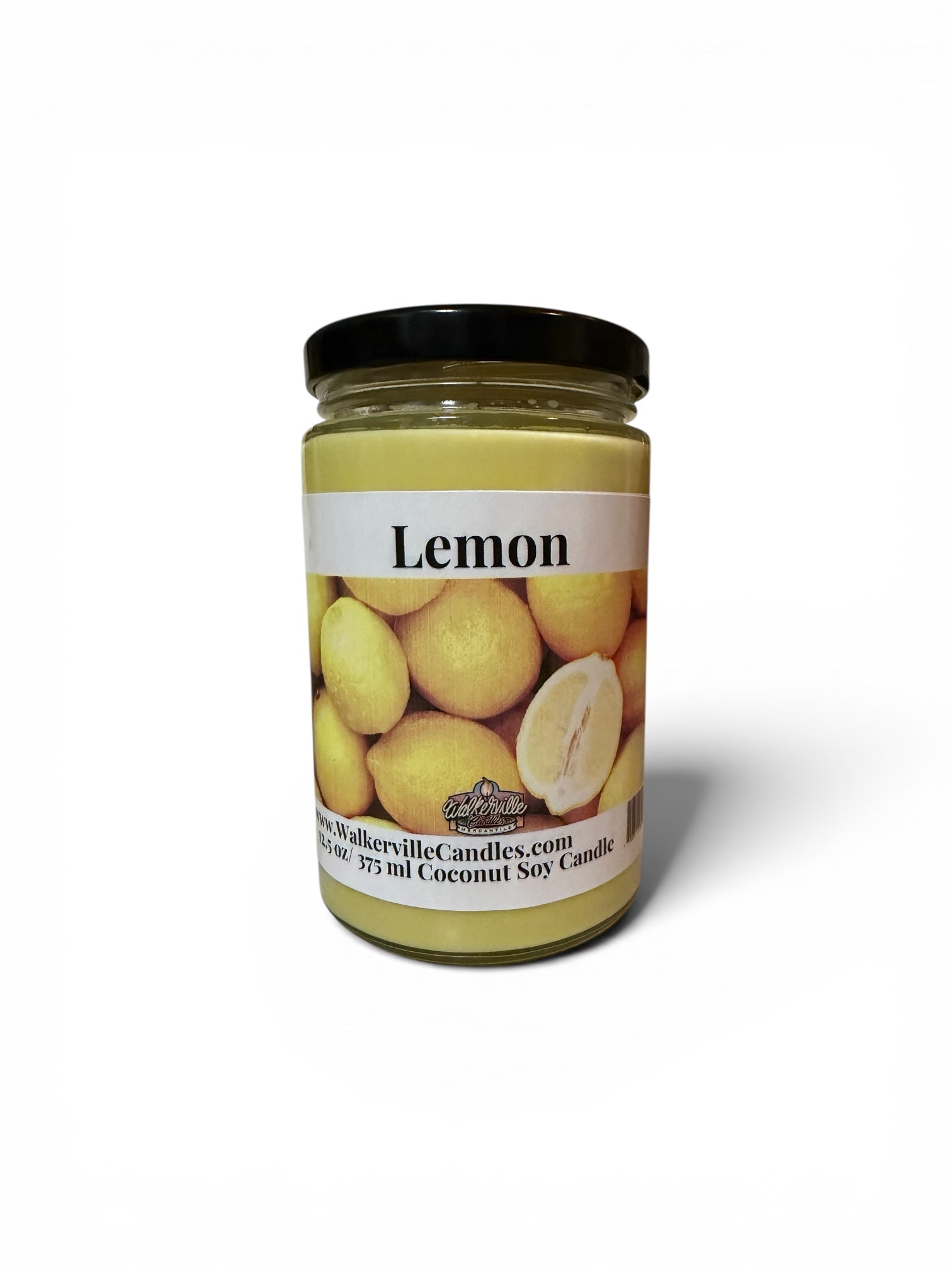 Lemon Coconut Soy 12.5 oz/ 375 ml Candle Wood Wick - Walkerville Candles