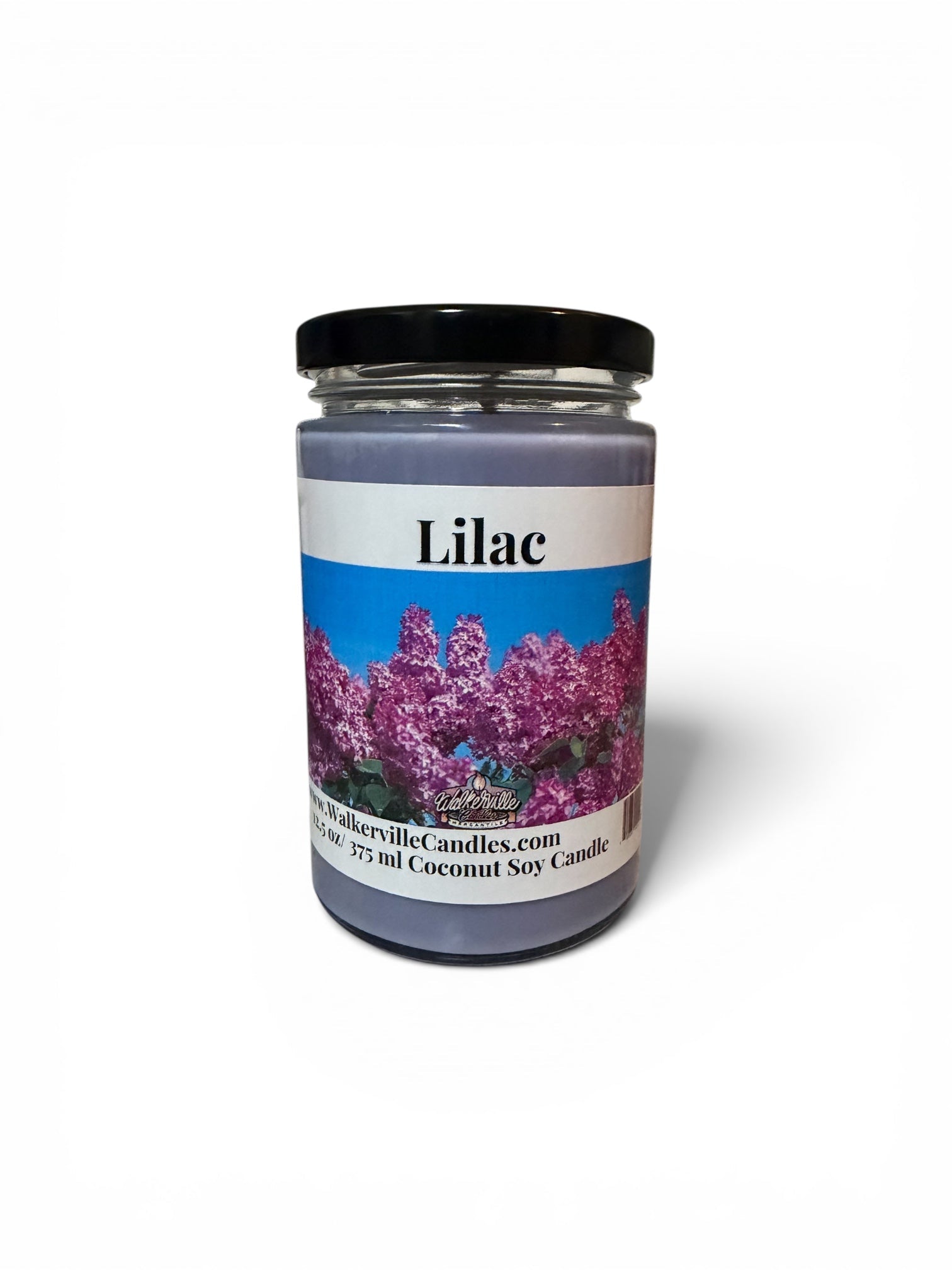 Lilac Coconut Soy 12.5 oz/ 375 ml Candle Wood Wick - Walkerville Candles