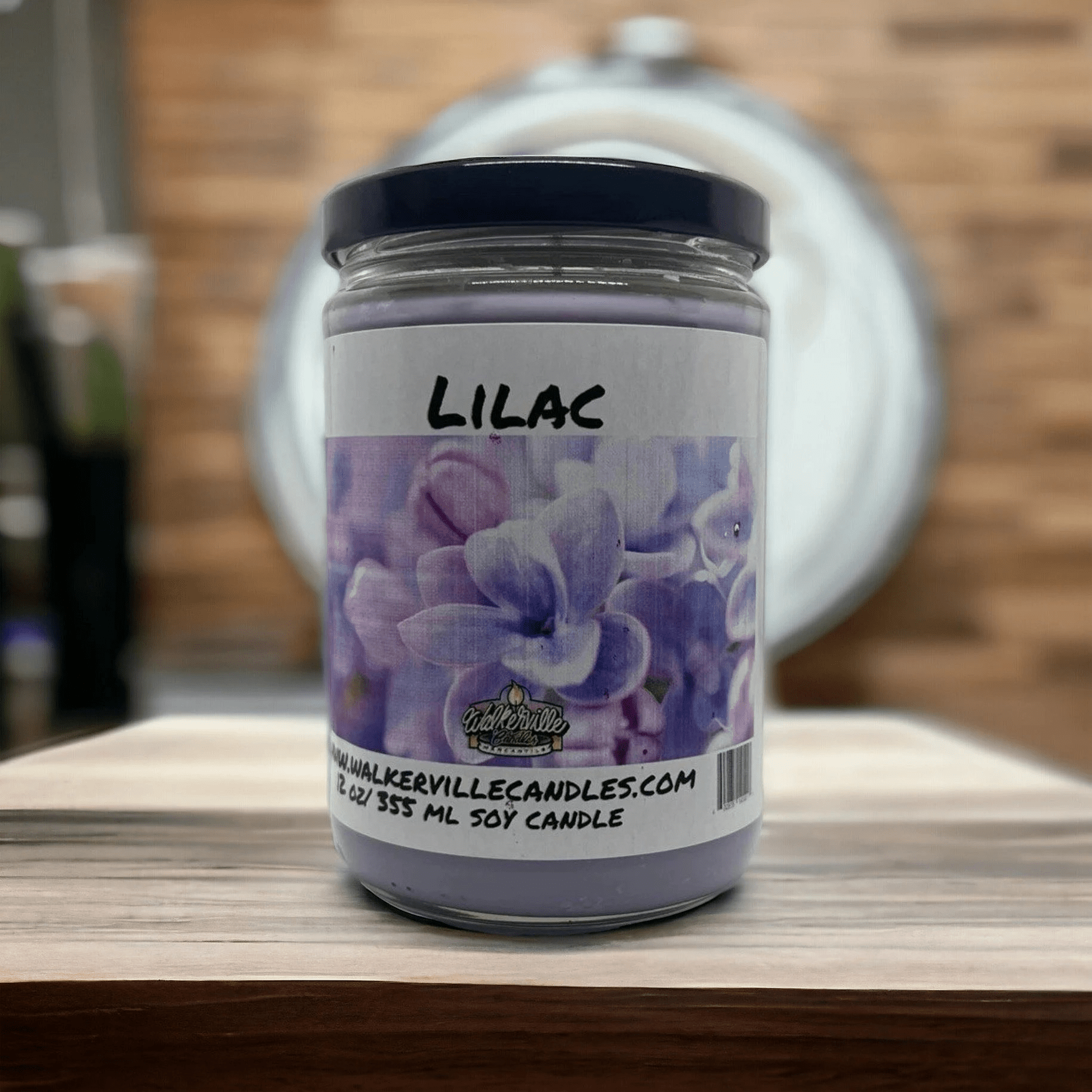 Lilac Coconut Soy 12.5 oz/ 375 ml Candle Wood Wick - Walkerville Candles
