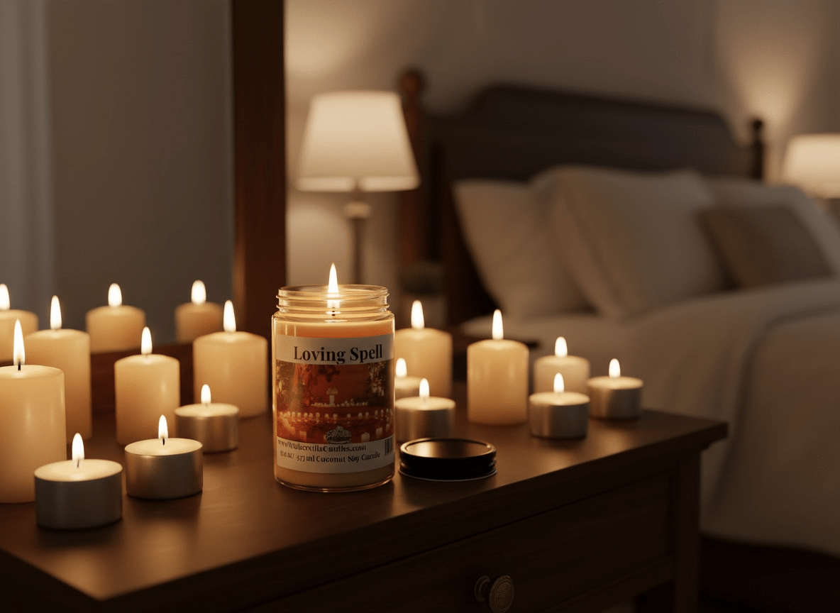 Loving Spell Coconut Soy 12.5 oz/ 375 ml Candle Wood Wick - Walkerville Candles