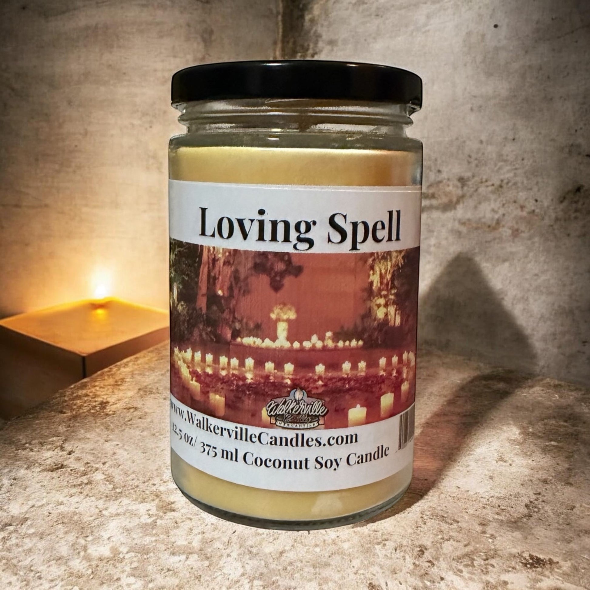 Loving Spell Coconut Soy 12.5 oz/ 375 ml Candle Wood Wick - Walkerville Candles