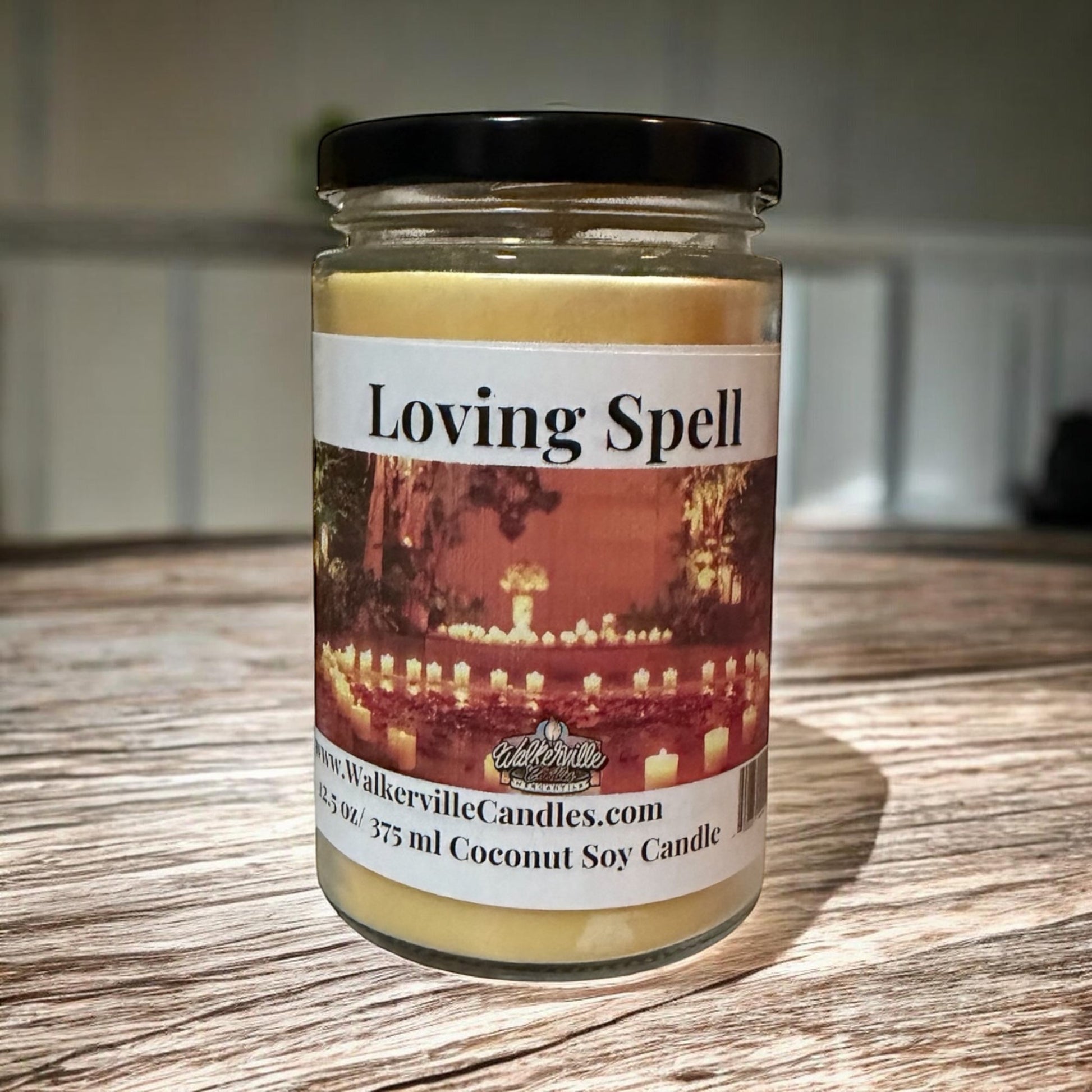 Loving Spell Coconut Soy 12.5 oz/ 375 ml Candle Wood Wick - Walkerville Candles