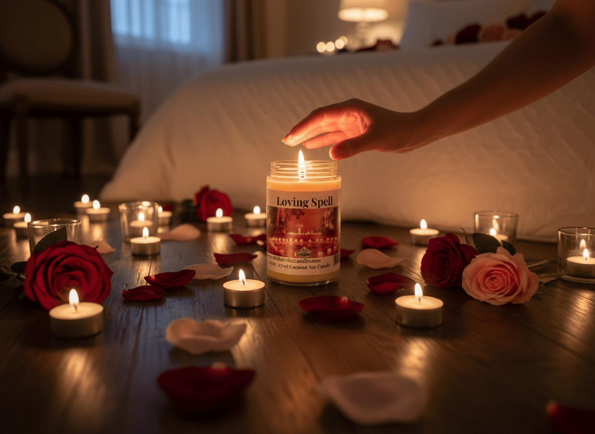 Loving Spell Coconut Soy 12.5 oz/ 375 ml Candle Wood Wick - Walkerville Candles