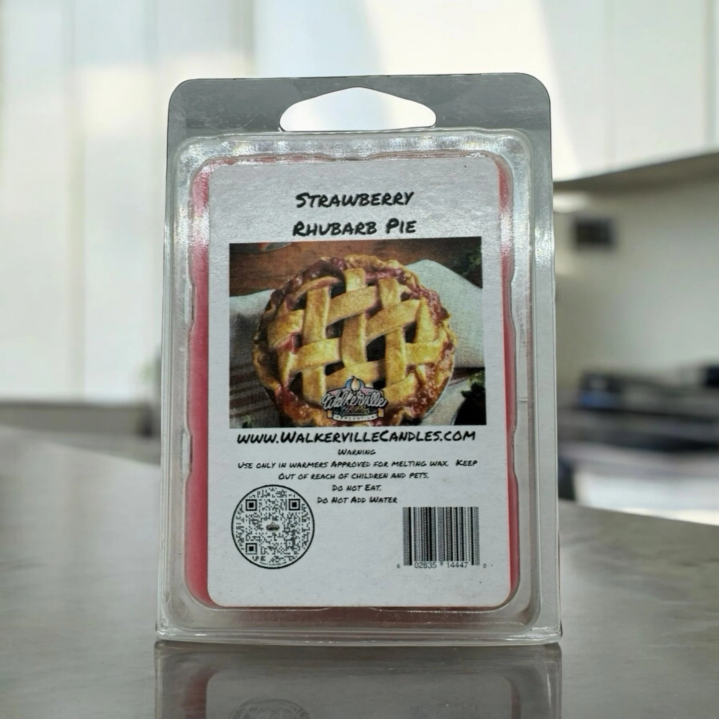 Strawberry Rhubarb Pie Scented Handmade, Eco-friendly Wax Melt