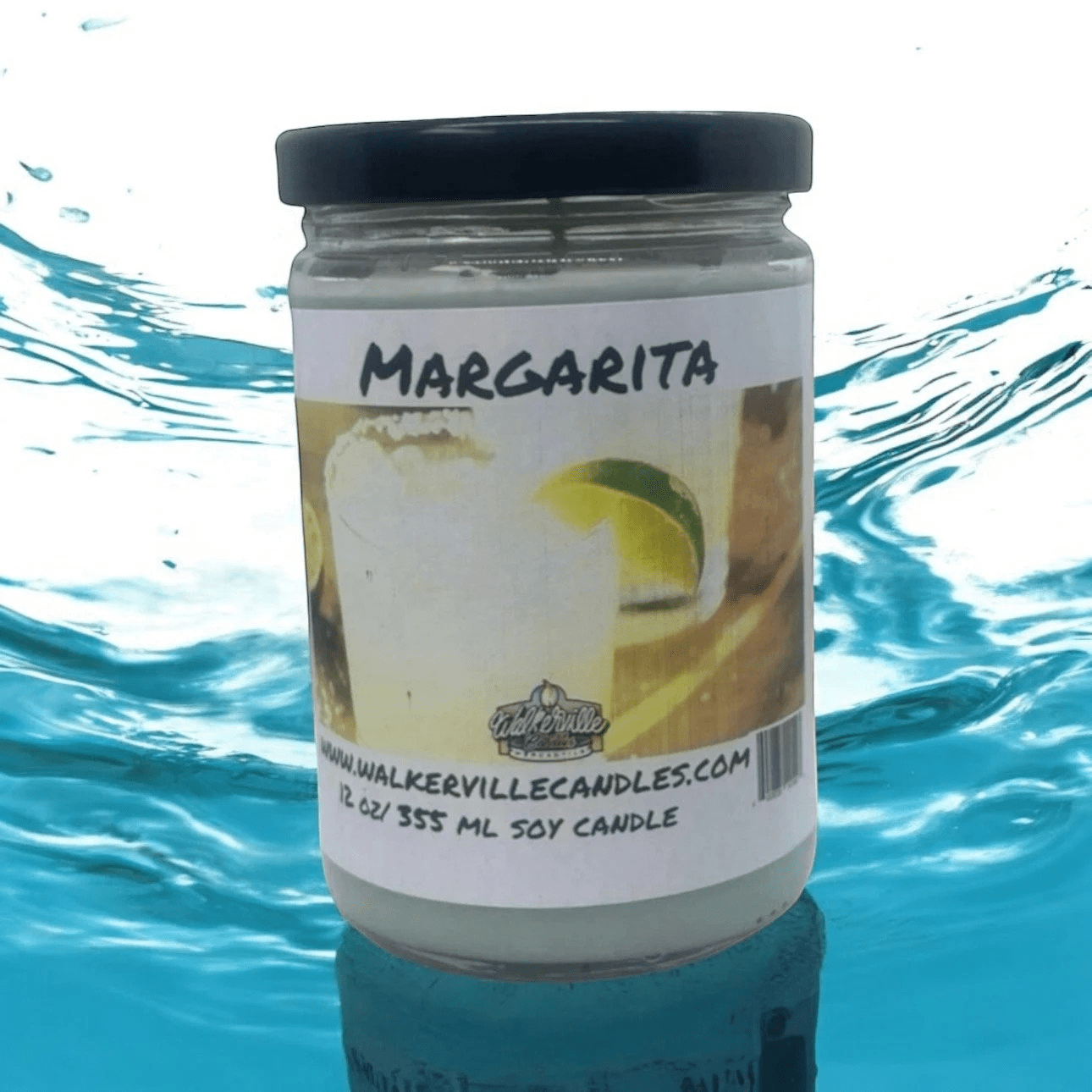 Margarita Coconut Soy 12.5 oz/ 375 ml Candle Wood Wick - Walkerville Candles