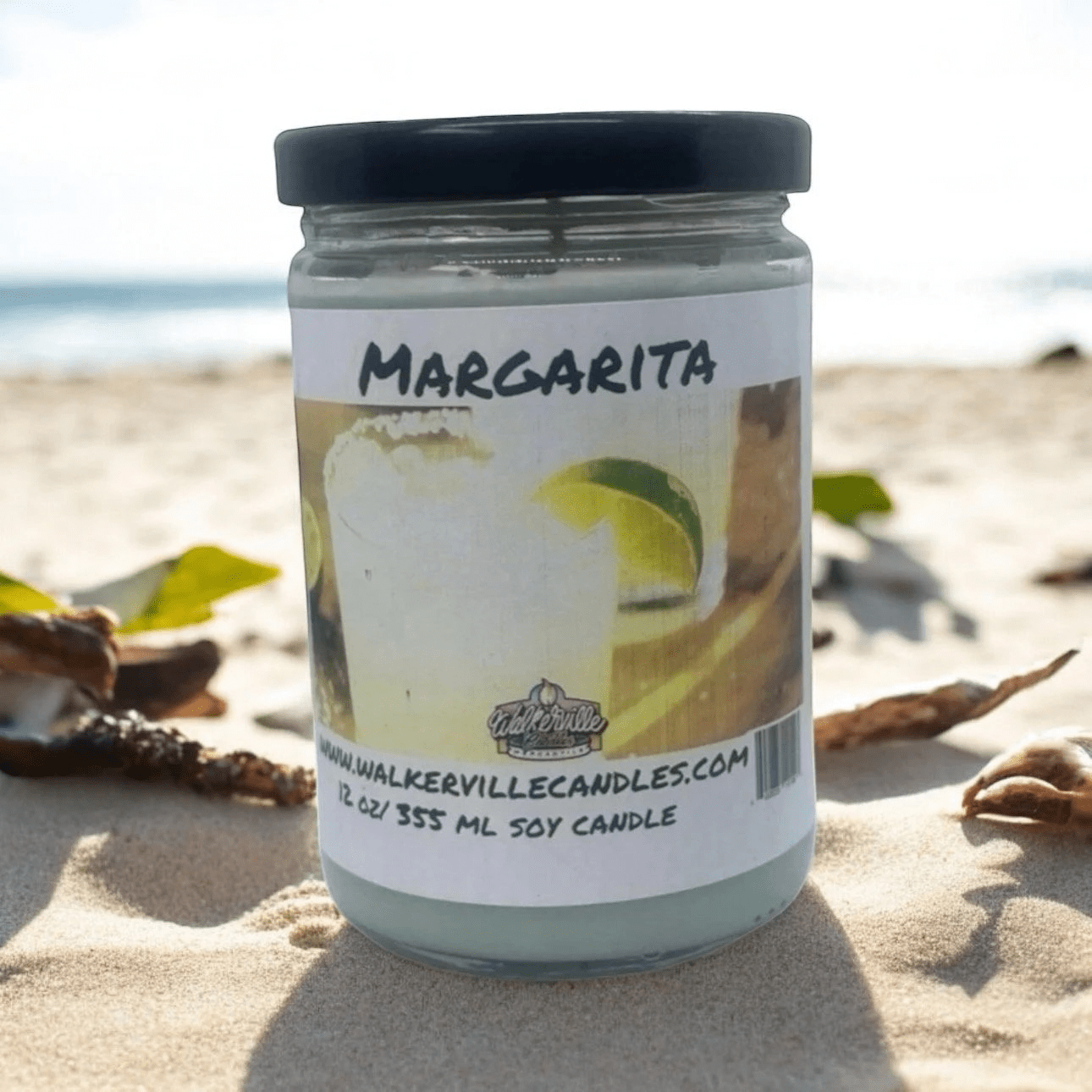 Margarita Coconut Soy 12.5 oz/ 375 ml Candle Wood Wick - Walkerville Candles
