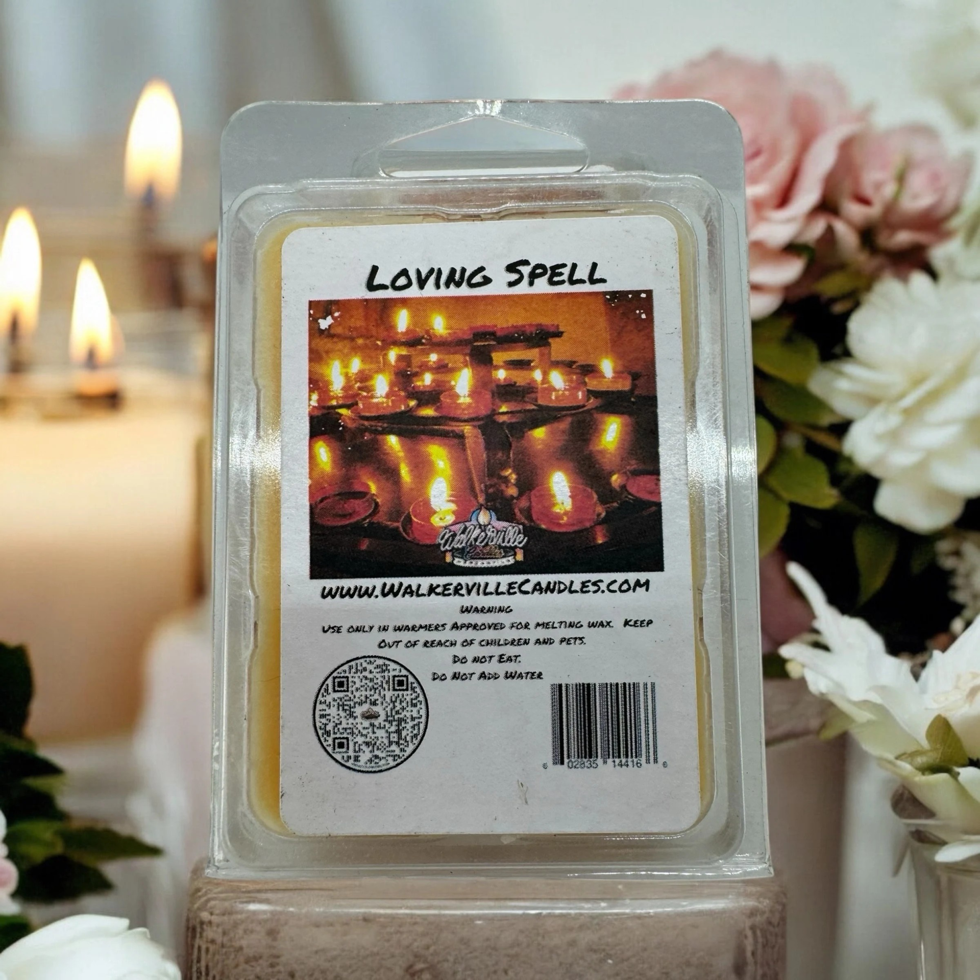 Loving Spell Vegan Soy wax, Hand-poured, Eco-friendly Fruity Woodsy Clean Wax Melt