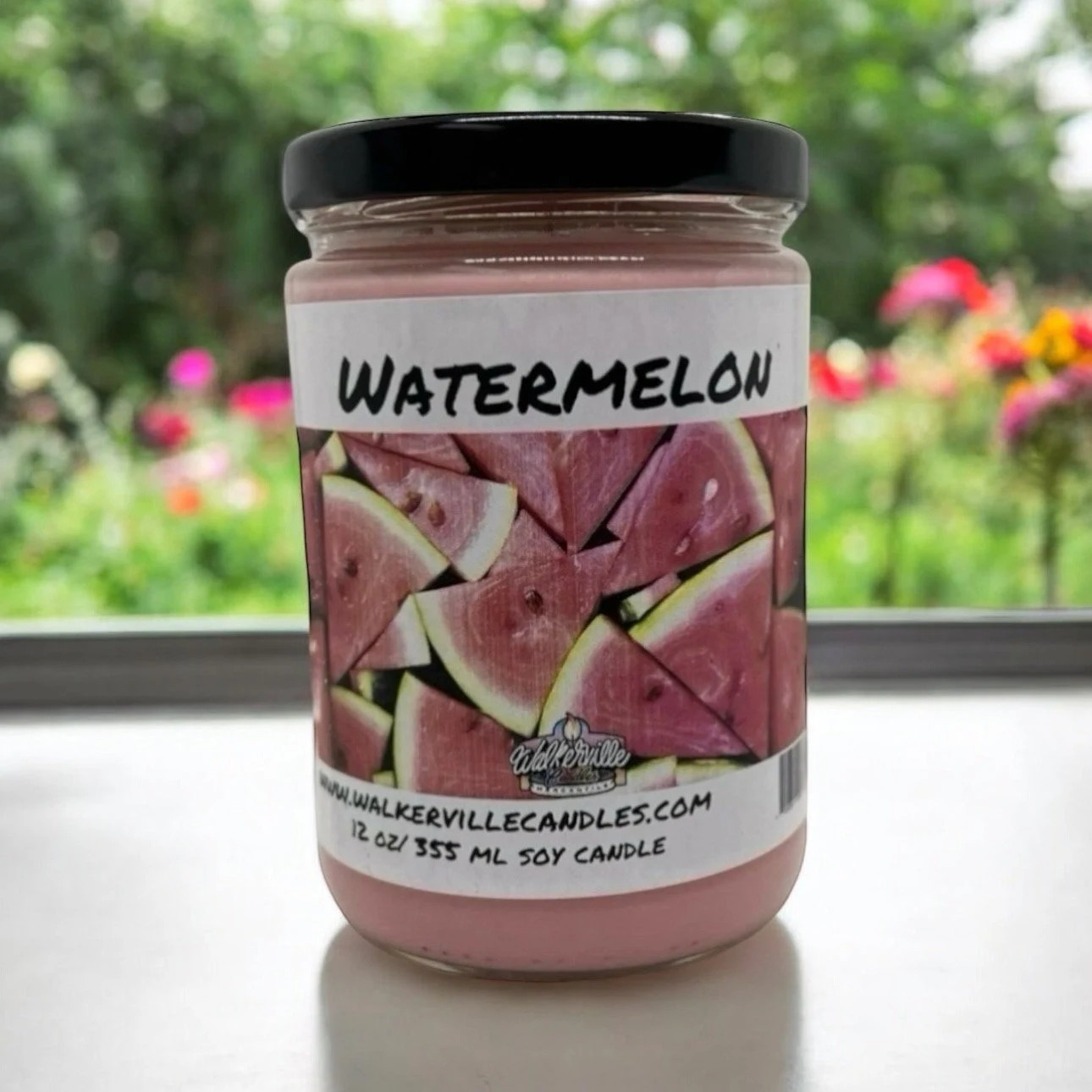 Watermelon 100% Coconut Soy Eco-friendly 12 oz Candle