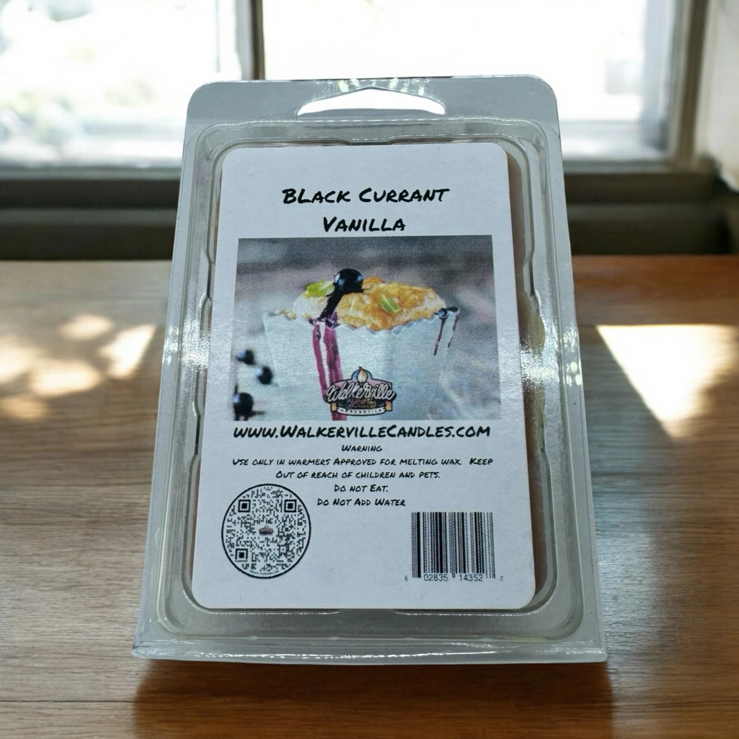 Black Currant Vanilla Scented Handmade, Eco-friendly Wax Melt