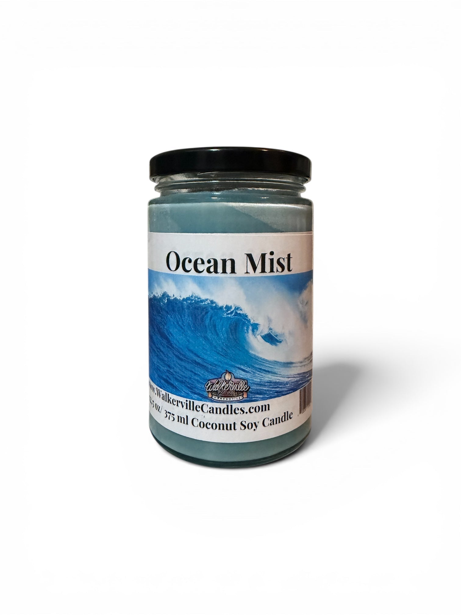 Ocean Mist Coconut Soy 12.5 oz/ 375 ml Candle Wood Wick - Walkerville Candles