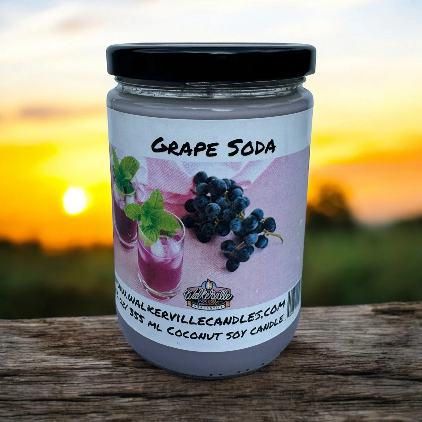 Grape Soda 100% Coconut Soy Eco-friendly 12 oz Candle