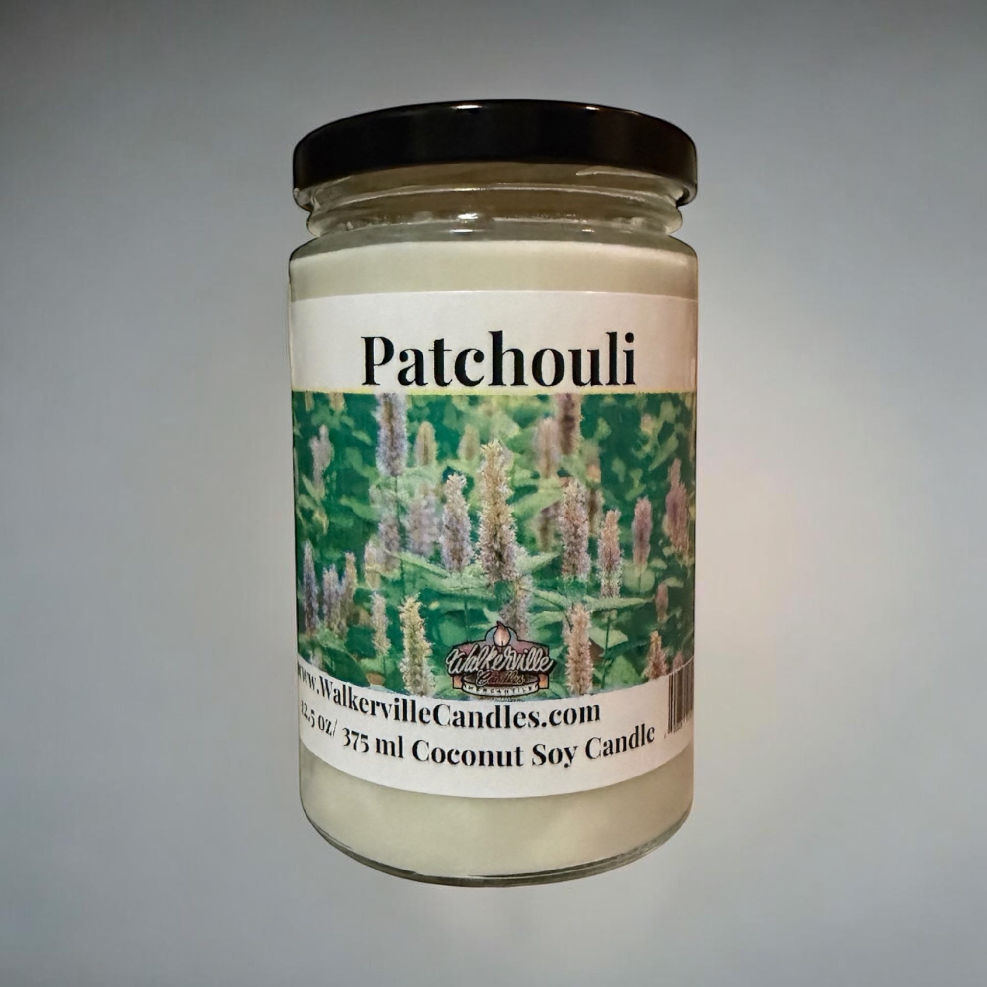 Patchouli Coconut Soy 12.5 oz/ 375 ml Candle Wood Wick - Walkerville Candles