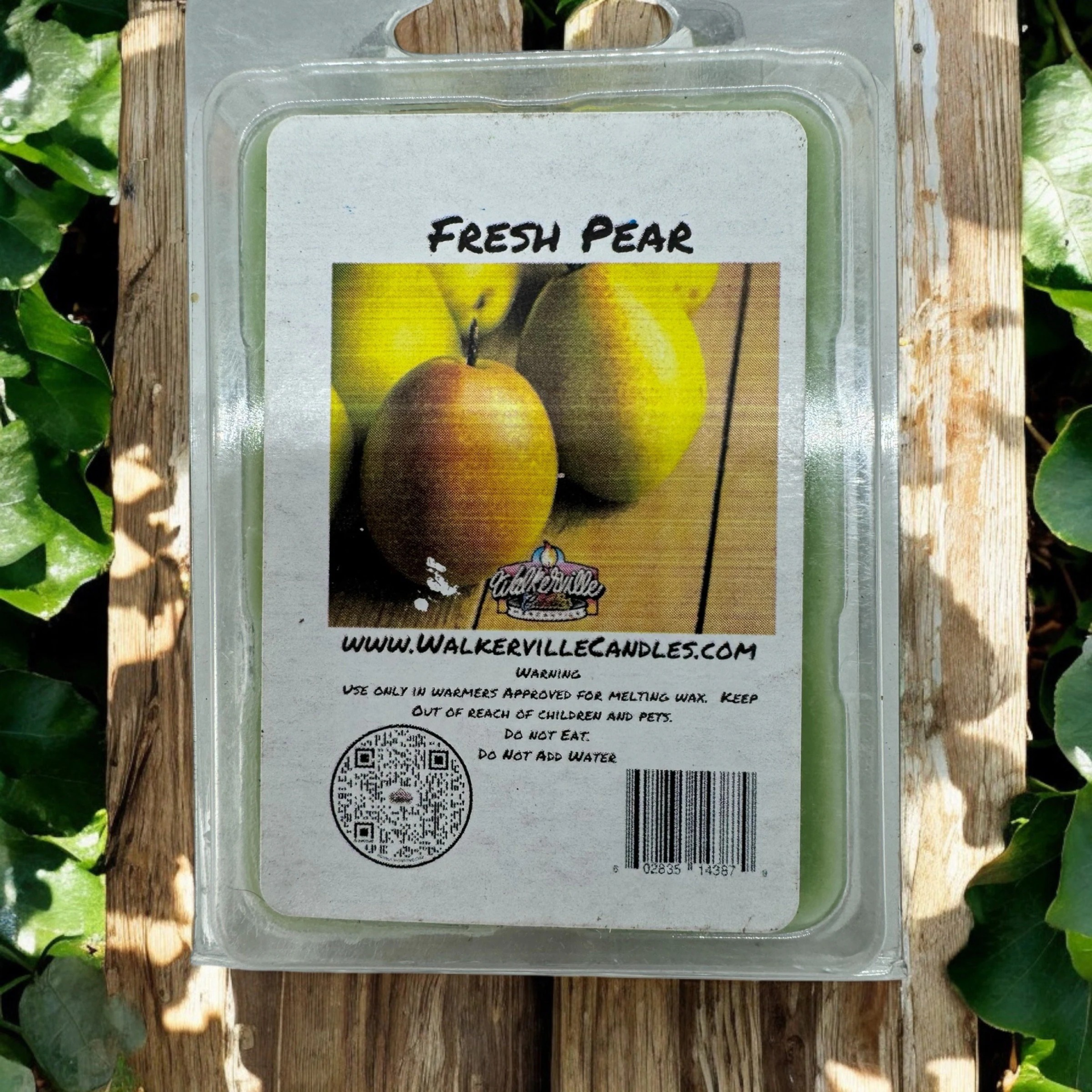 Fresh Pear Vegan Soy wax, Hand-poured, Eco-friendly Fruity Wax Melt