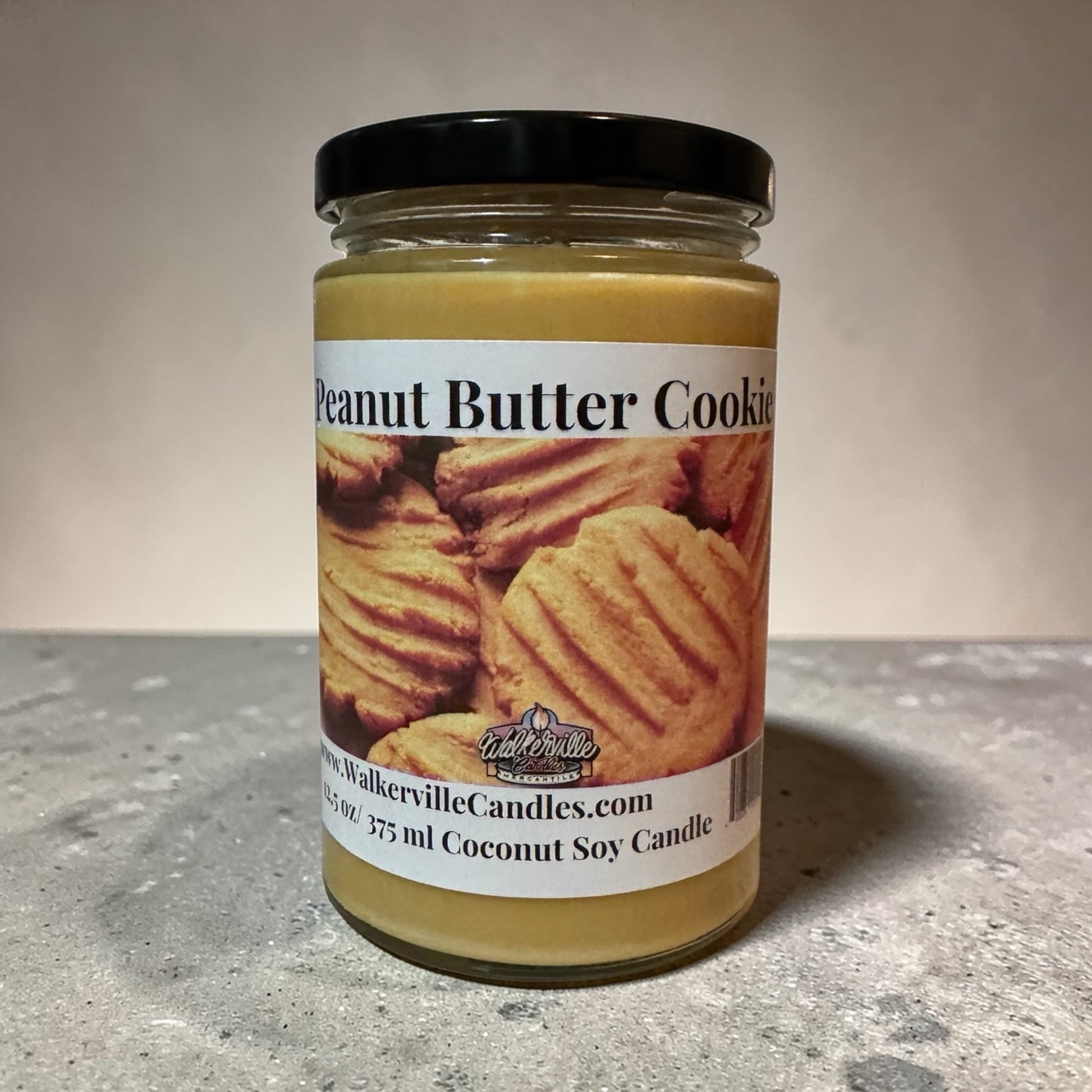 Peanut Butter Cookie Coconut Soy 12.5 oz/ 375 ml Candle Wood Wick - Walkerville Candles