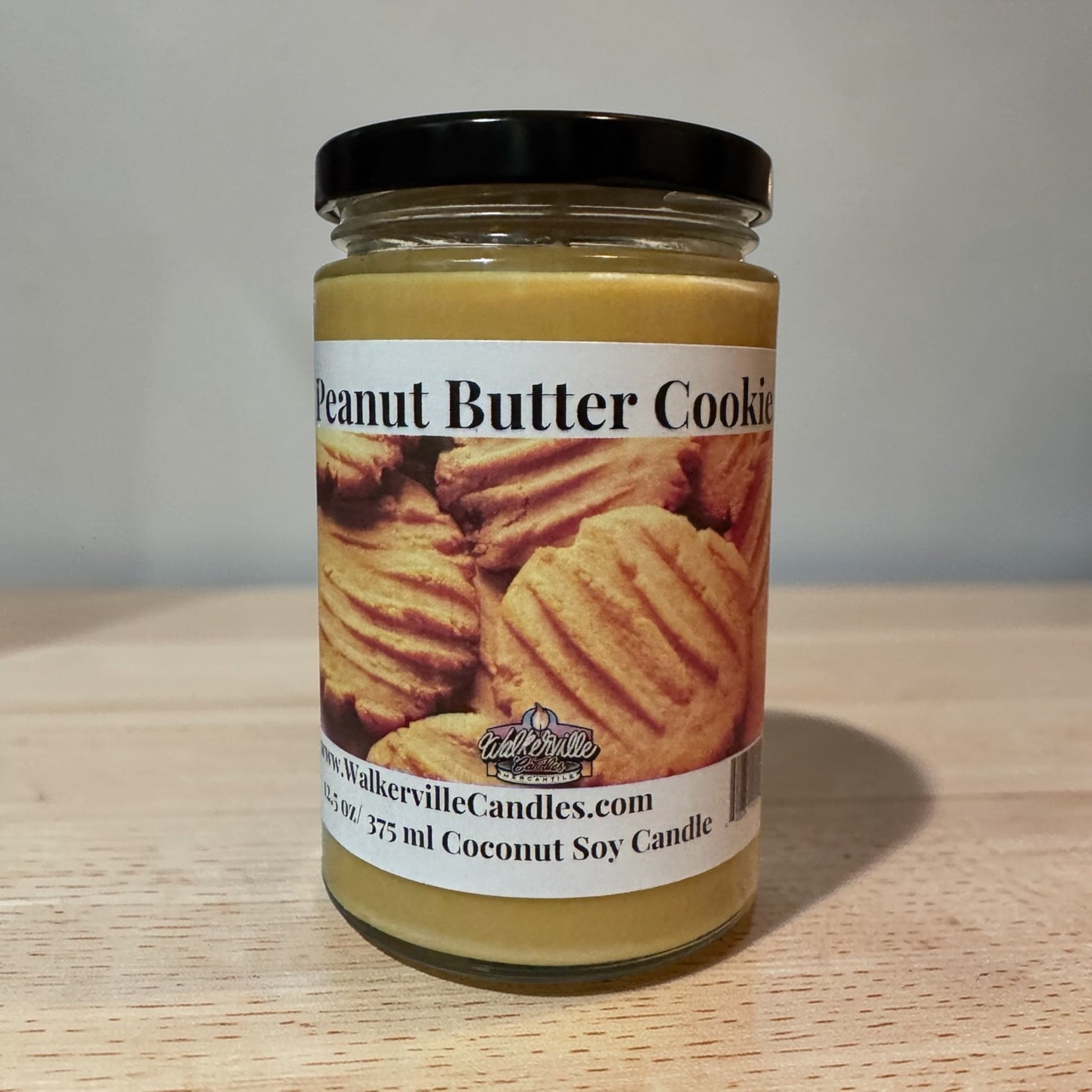 Peanut Butter Cookie Coconut Soy 12.5 oz/ 375 ml Candle Wood Wick - Walkerville Candles