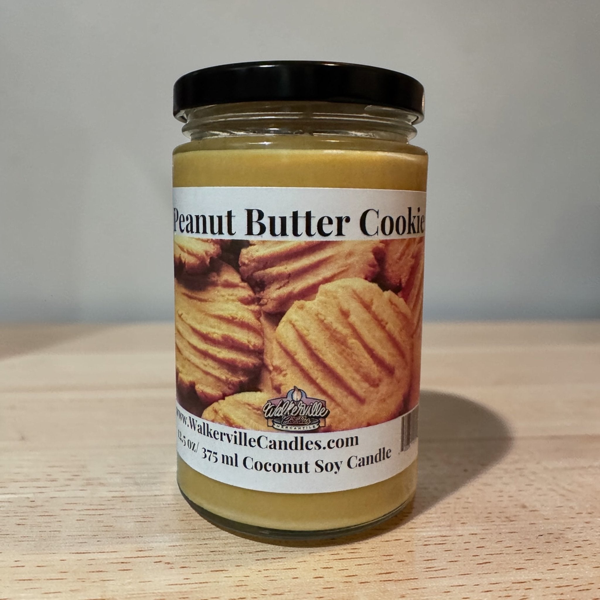 Peanut Butter Cookie Coconut Soy 12.5 oz/ 375 ml Candle Wood Wick - Walkerville Candles