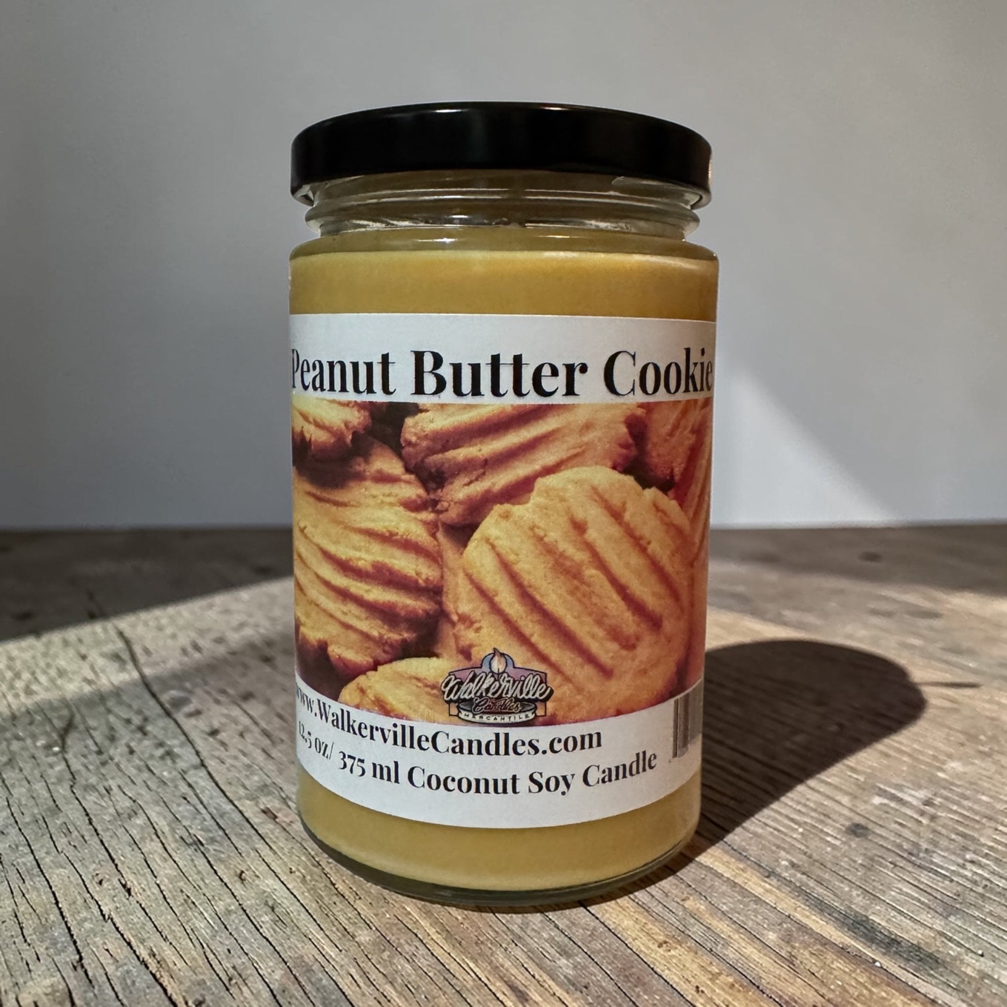Peanut Butter Cookie Coconut Soy 12.5 oz/ 375 ml Candle Wood Wick - Walkerville Candles