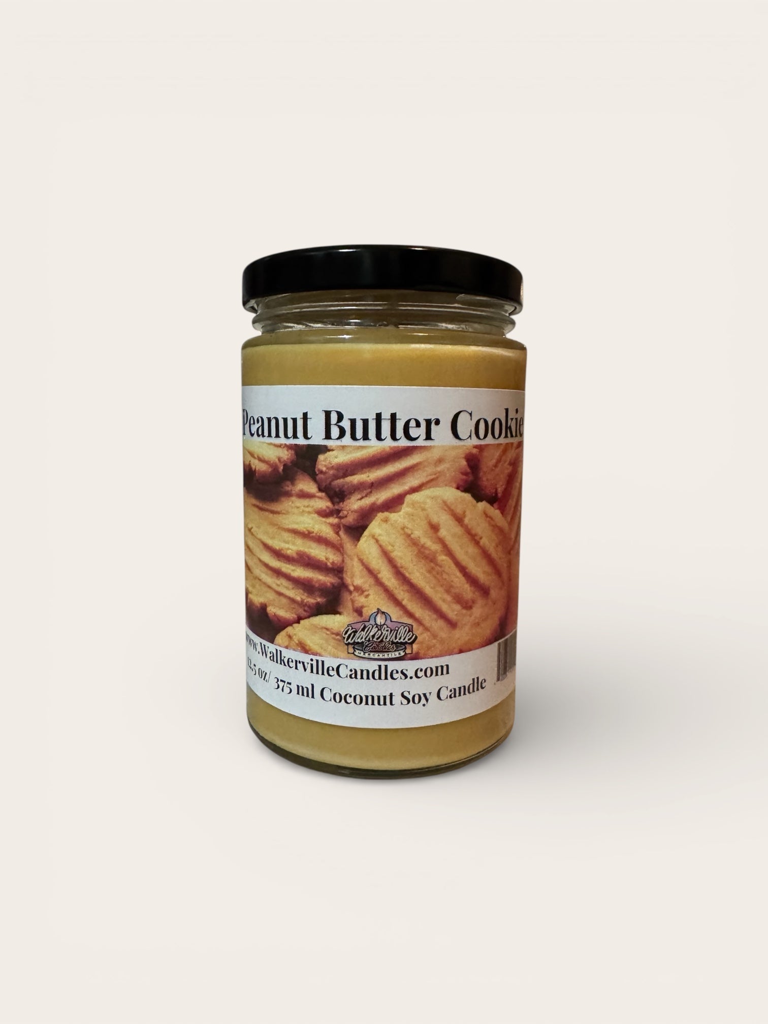 Peanut Butter Cookie Coconut Soy 12.5 oz/ 375 ml Candle Wood Wick - Walkerville Candles
