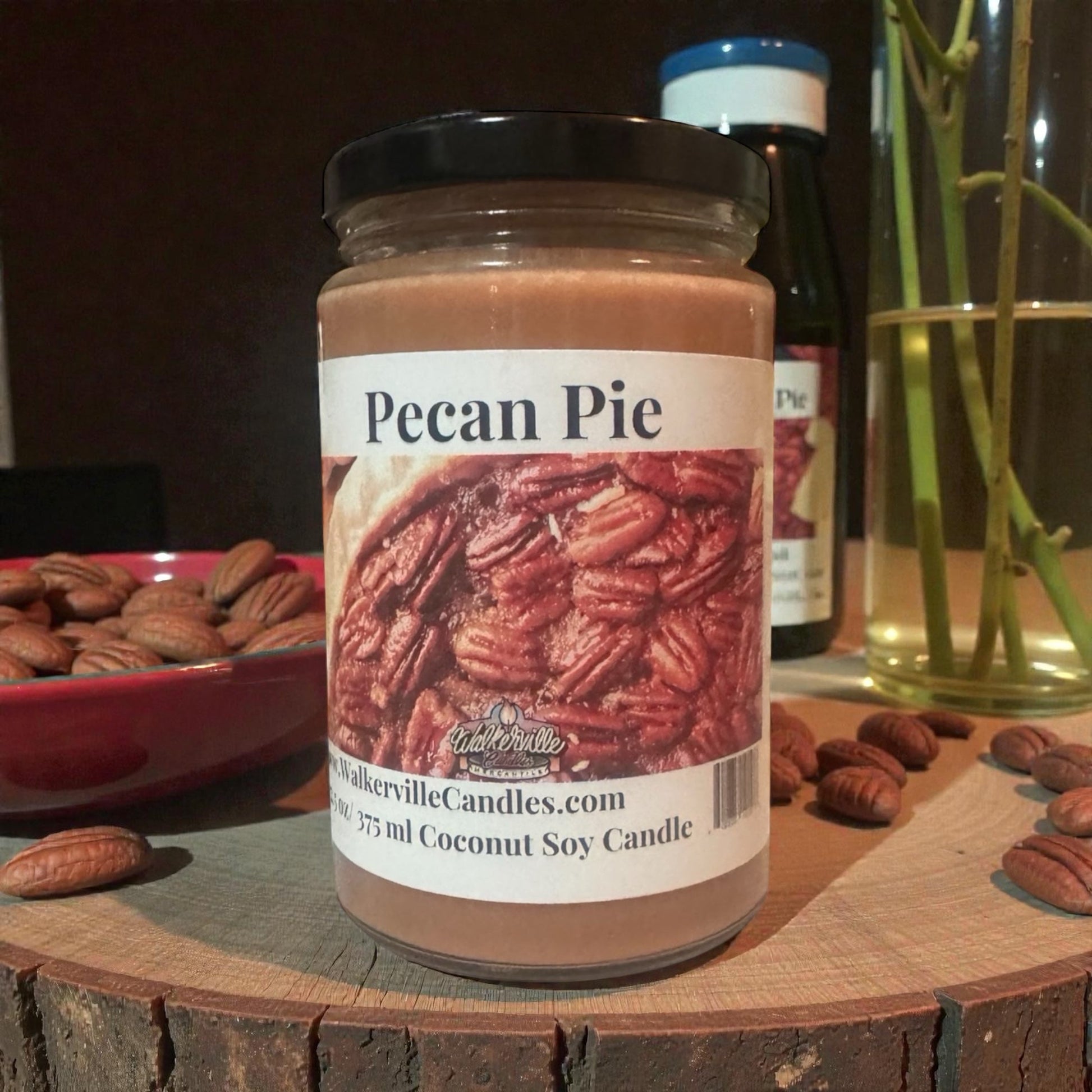 Pecan Pie Coconut Soy 12.5 oz/ 375 ml Candle Wood Wick - Walkerville Candles