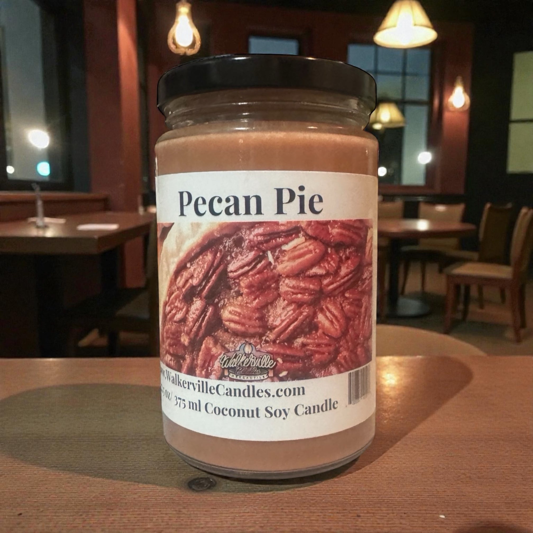 Pecan Pie Coconut Soy 12.5 oz/ 375 ml Candle Wood Wick - Walkerville Candles