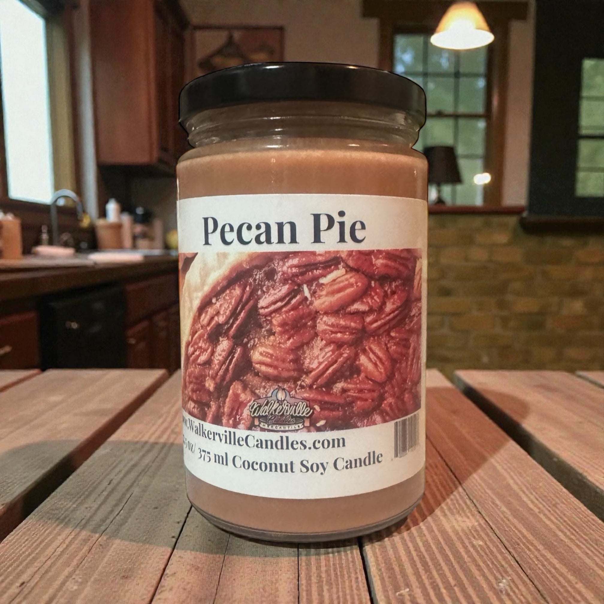 Pecan Pie Coconut Soy 12.5 oz/ 375 ml Candle Wood Wick - Walkerville Candles