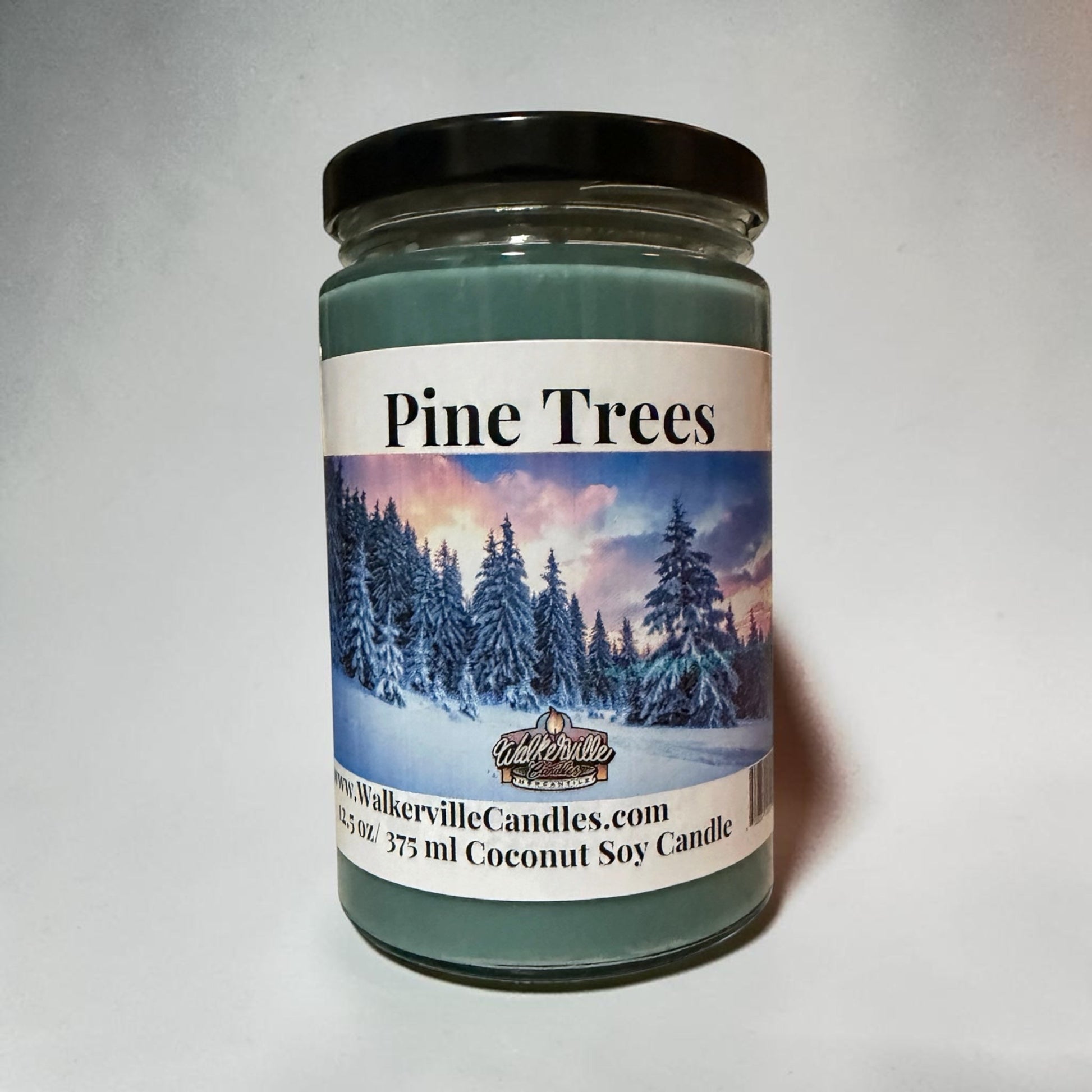 Pine Trees Coconut Soy 12.5 oz/ 375 ml Candle Wood Wick - Walkerville Candles