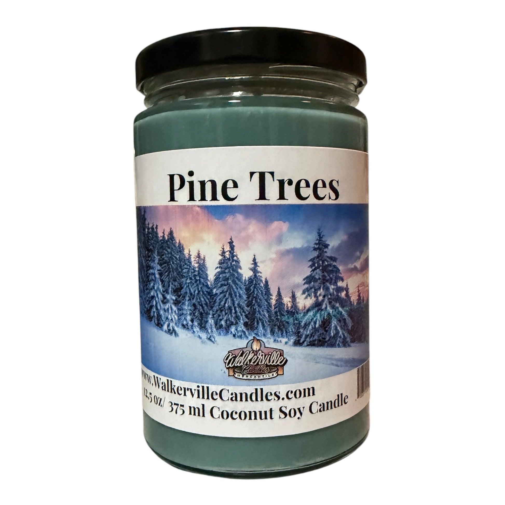 Pine Trees Coconut Soy 12.5 oz/ 375 ml Candle Wood Wick - Walkerville Candles
