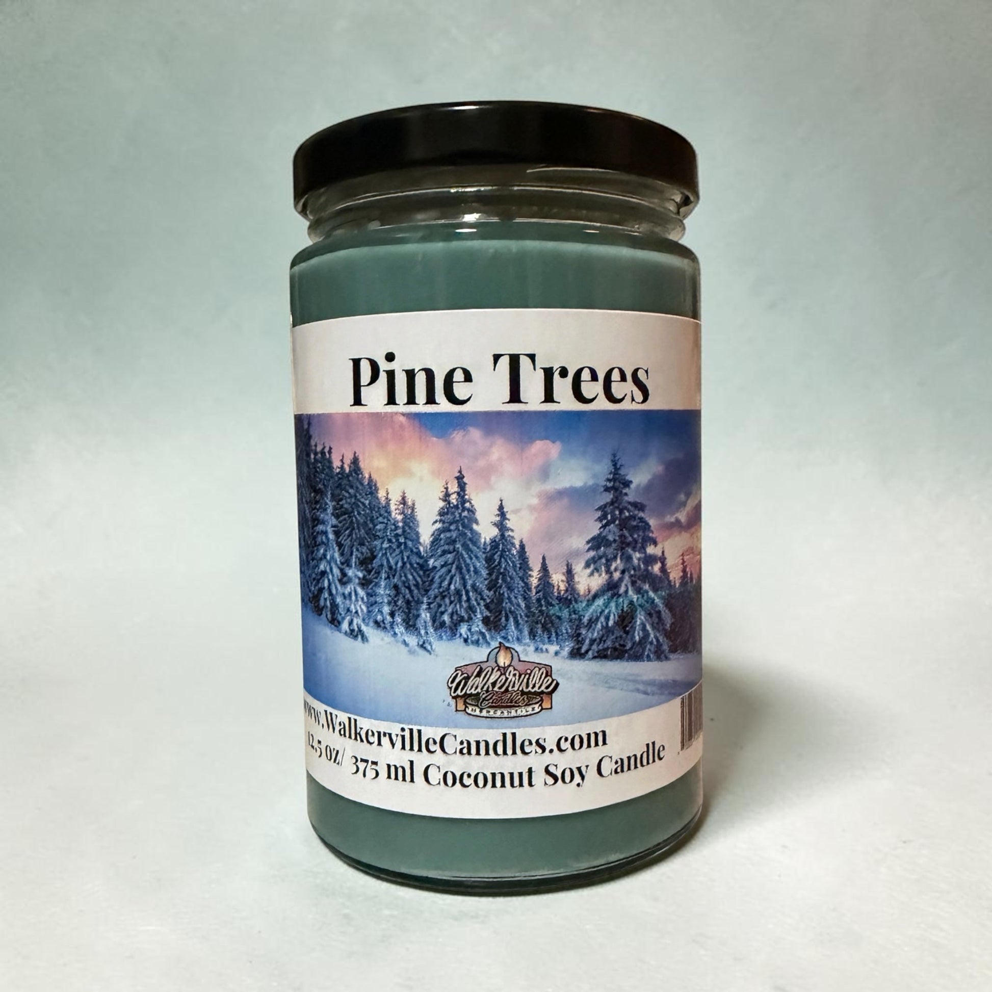 Pine Trees Coconut Soy 12.5 oz/ 375 ml Candle Wood Wick - Walkerville Candles