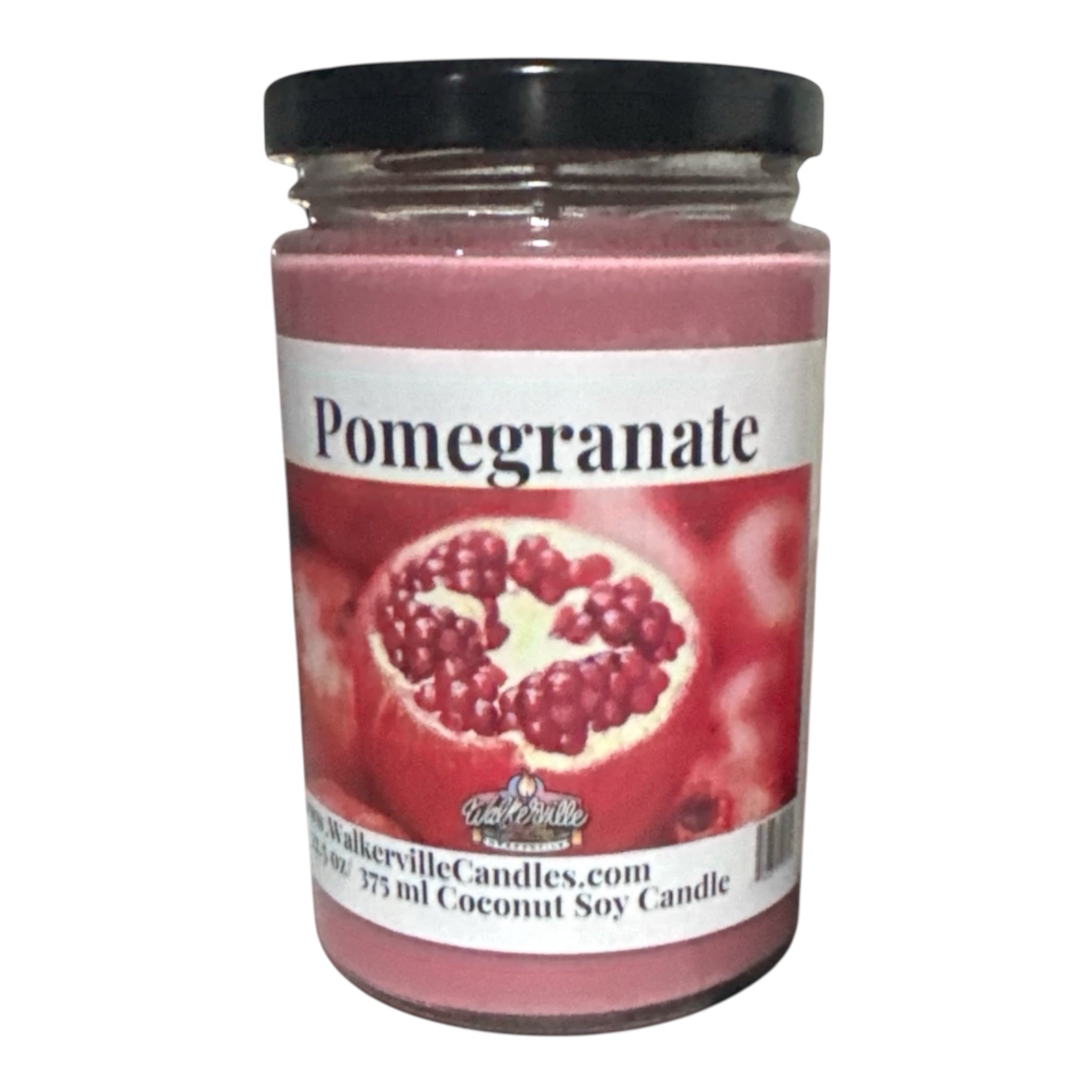 Pomegranate Coconut Soy 12.5 oz/ 375 ml Candle Wood Wick - Walkerville Candles